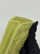 Chanel Wallet On Chain In Green Lambskin With GHW