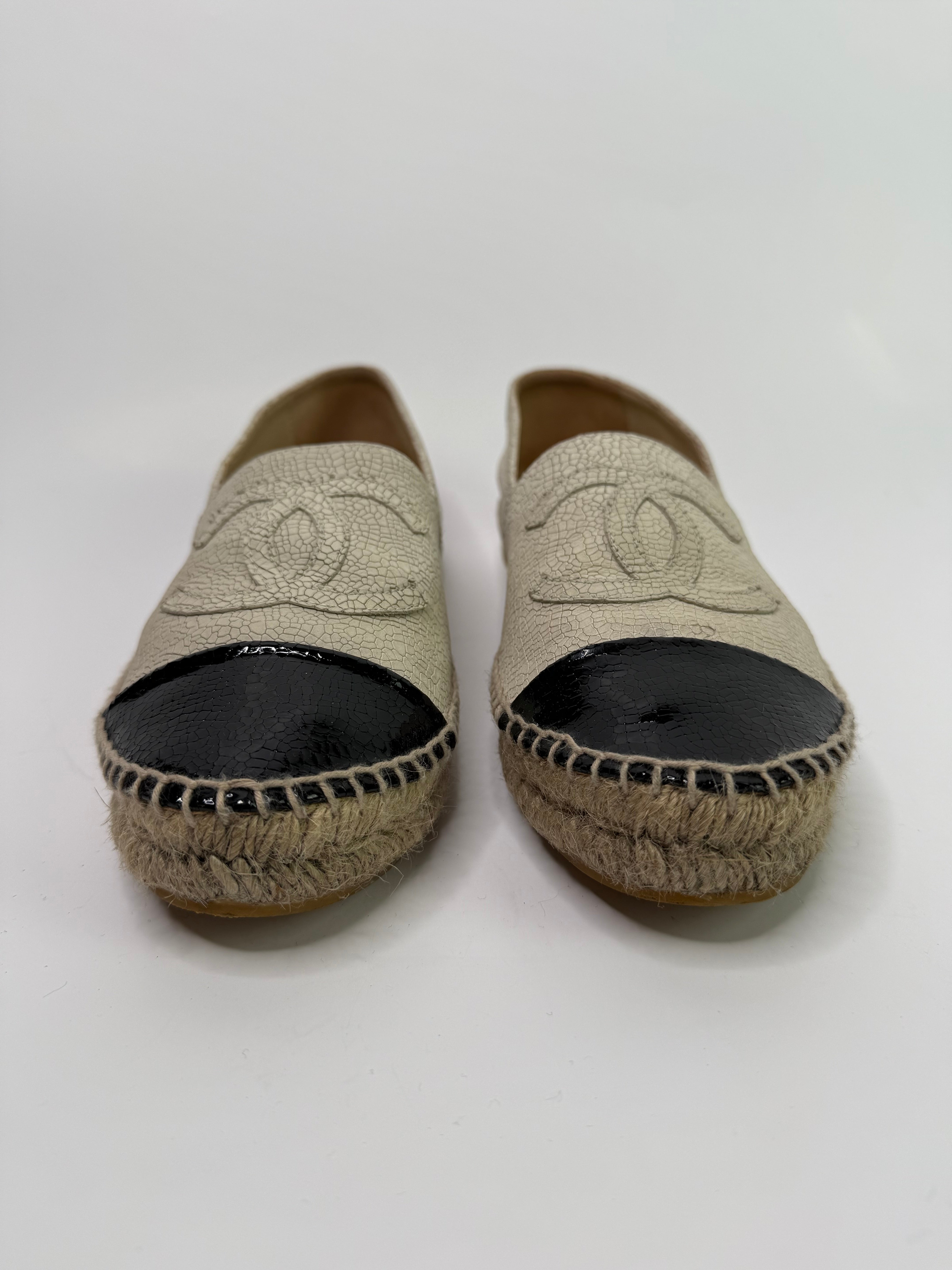 Chanel Greige Espadrilles (Size 41/UK 8)