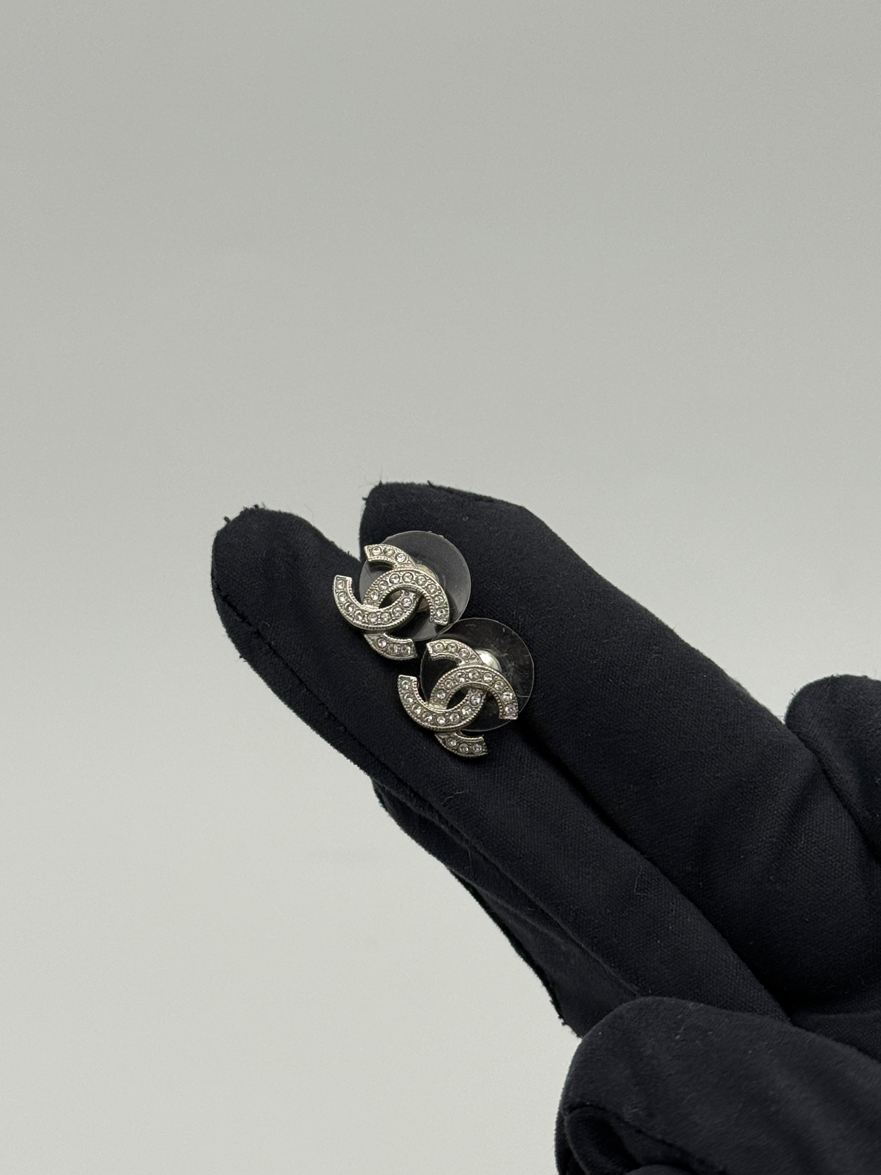 Chanel CC Stud Earrings