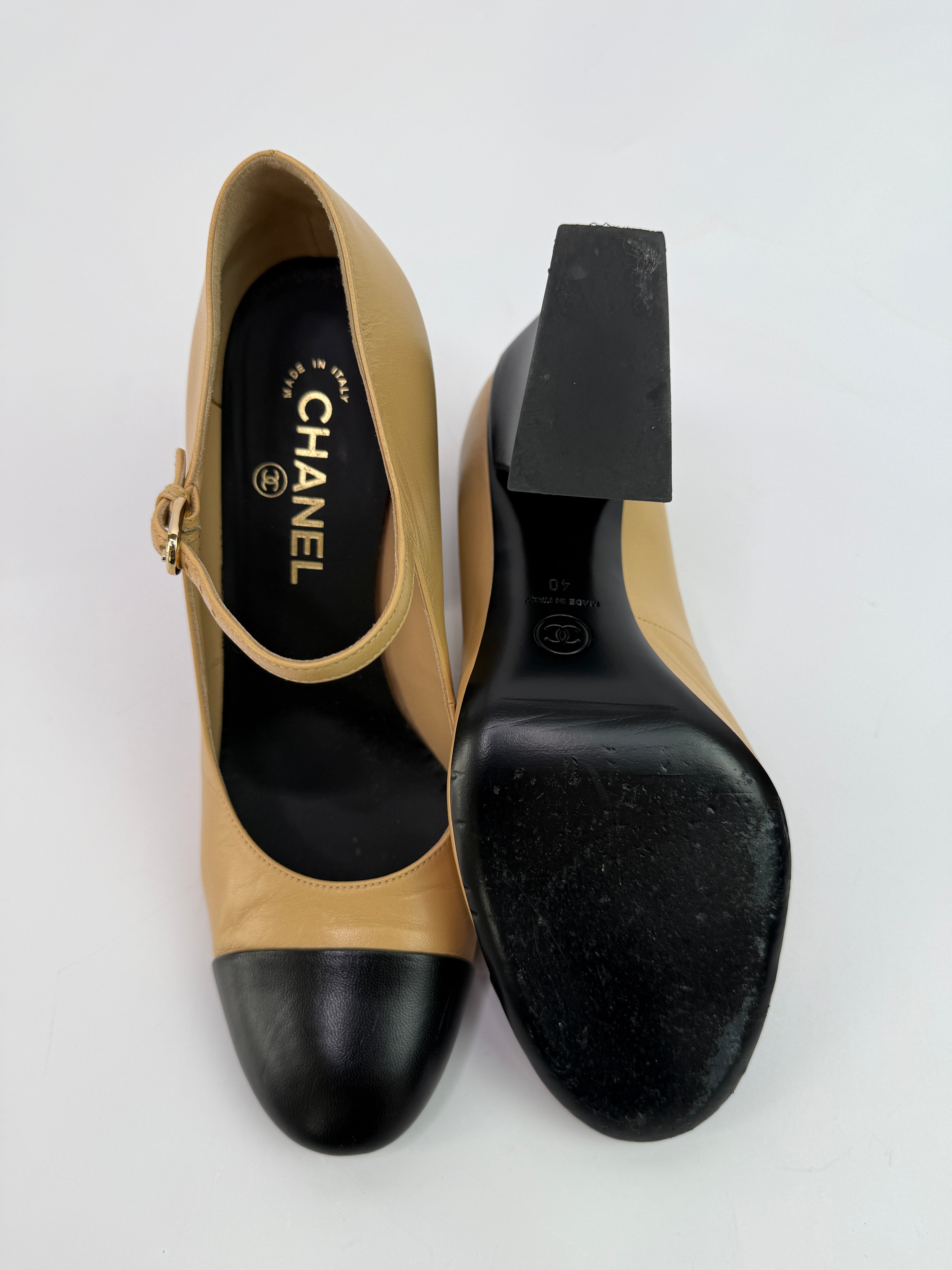 Chanel 22A Mary-Jane Embellished Shoes (Size 40/UK7)