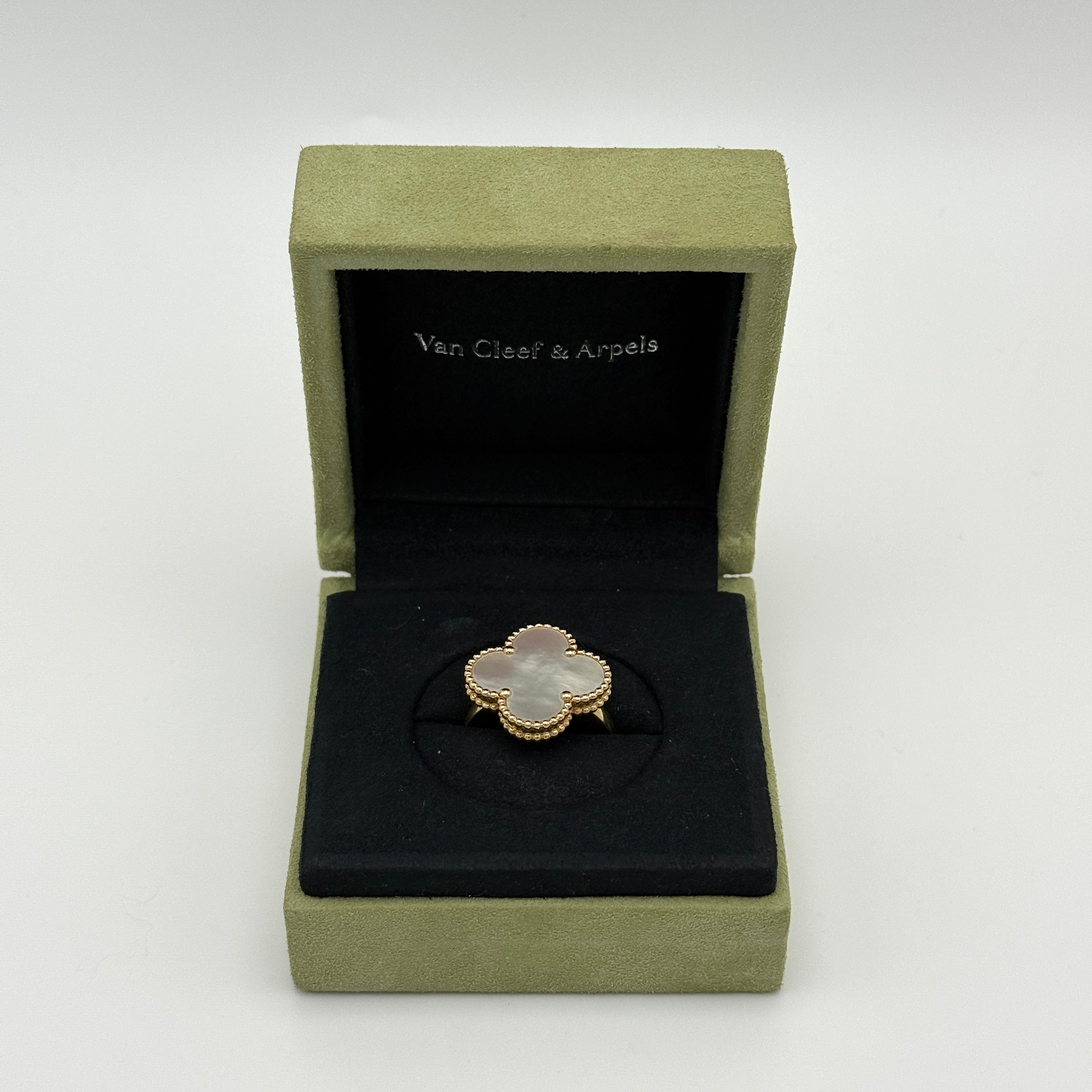 Van Cleef & Arpels Vintage Magic Alhambra Mother Of Pearl Ring