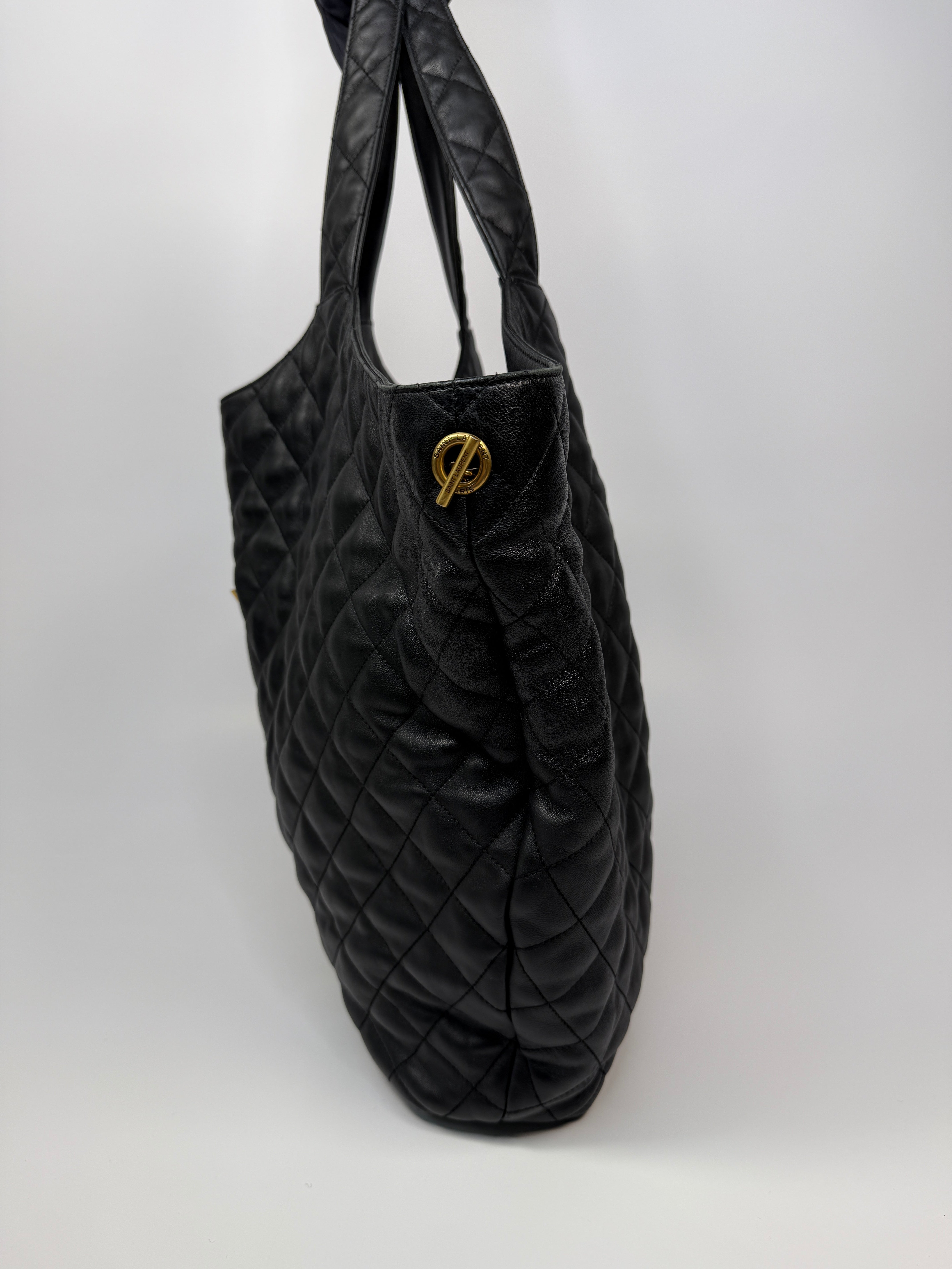Saint Laurent ICARE Maxi Quilted Leather Shopping Bag