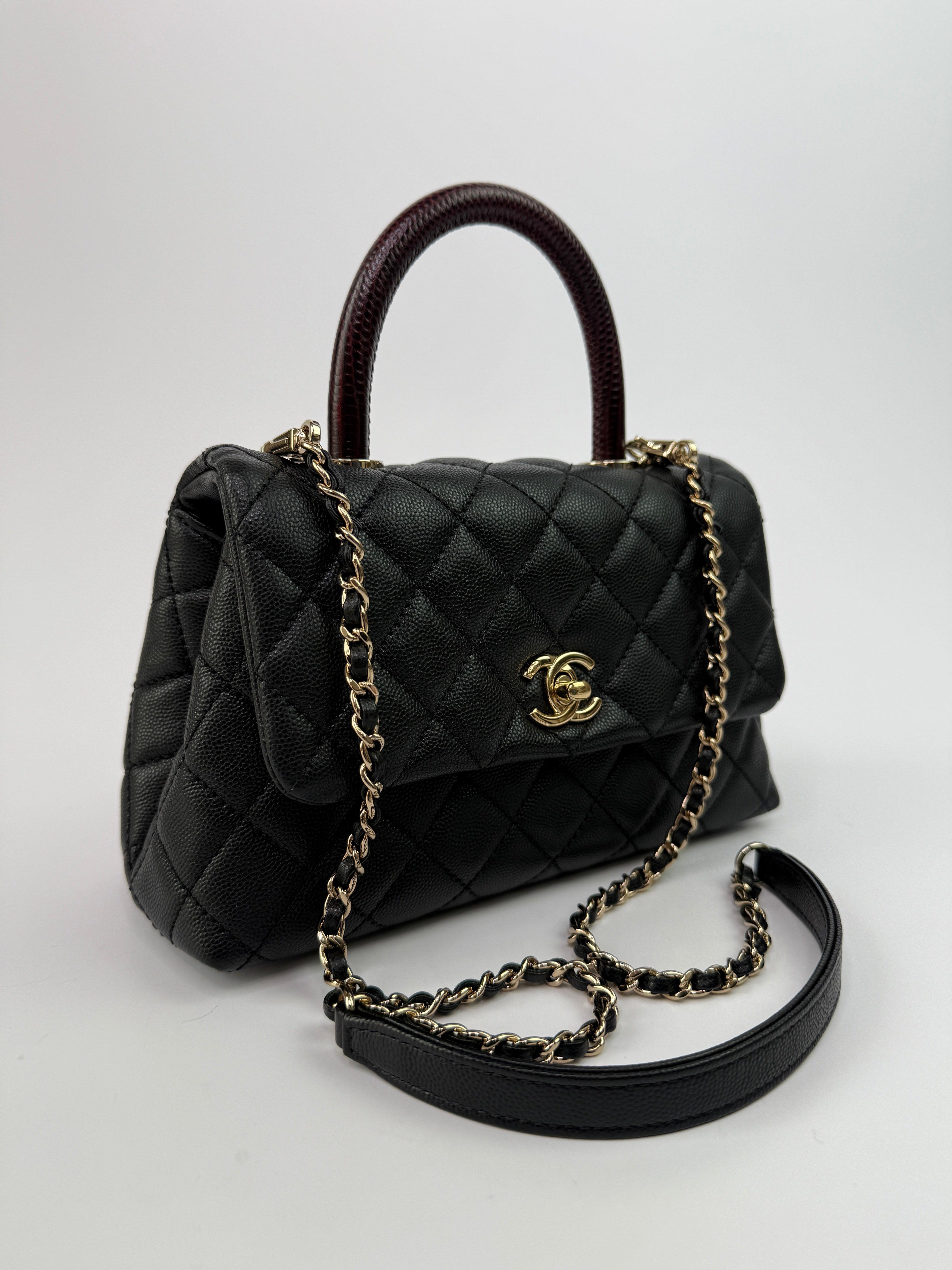 Chanel Small Coco In Black Caviar Leather With Gold Hardware
Pre Loved & Authentic