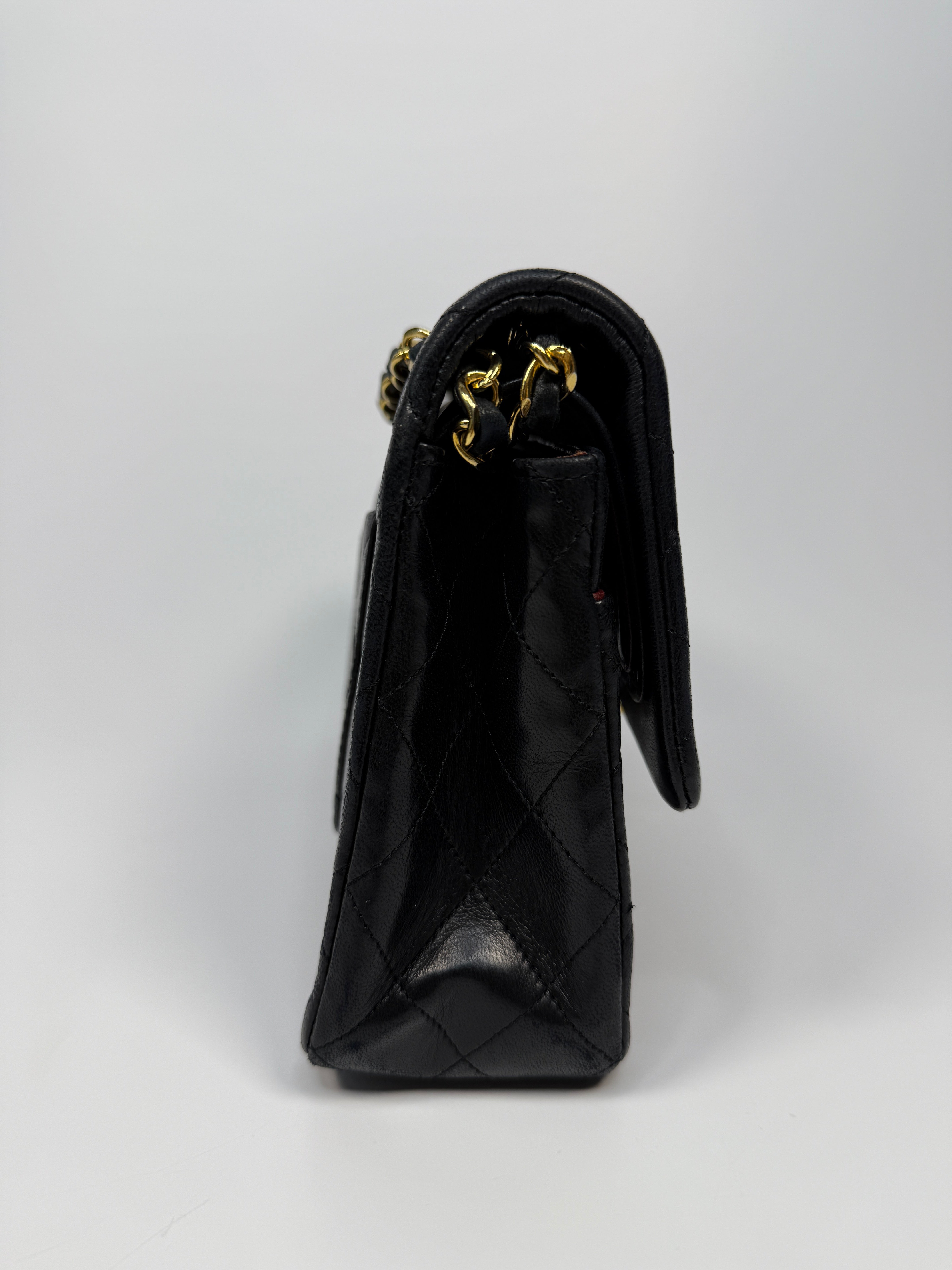 Chanel Vintage Medium Classic Double Flap Black Lambskin With 24k Gold Hardware
Pre Loved & Authentic