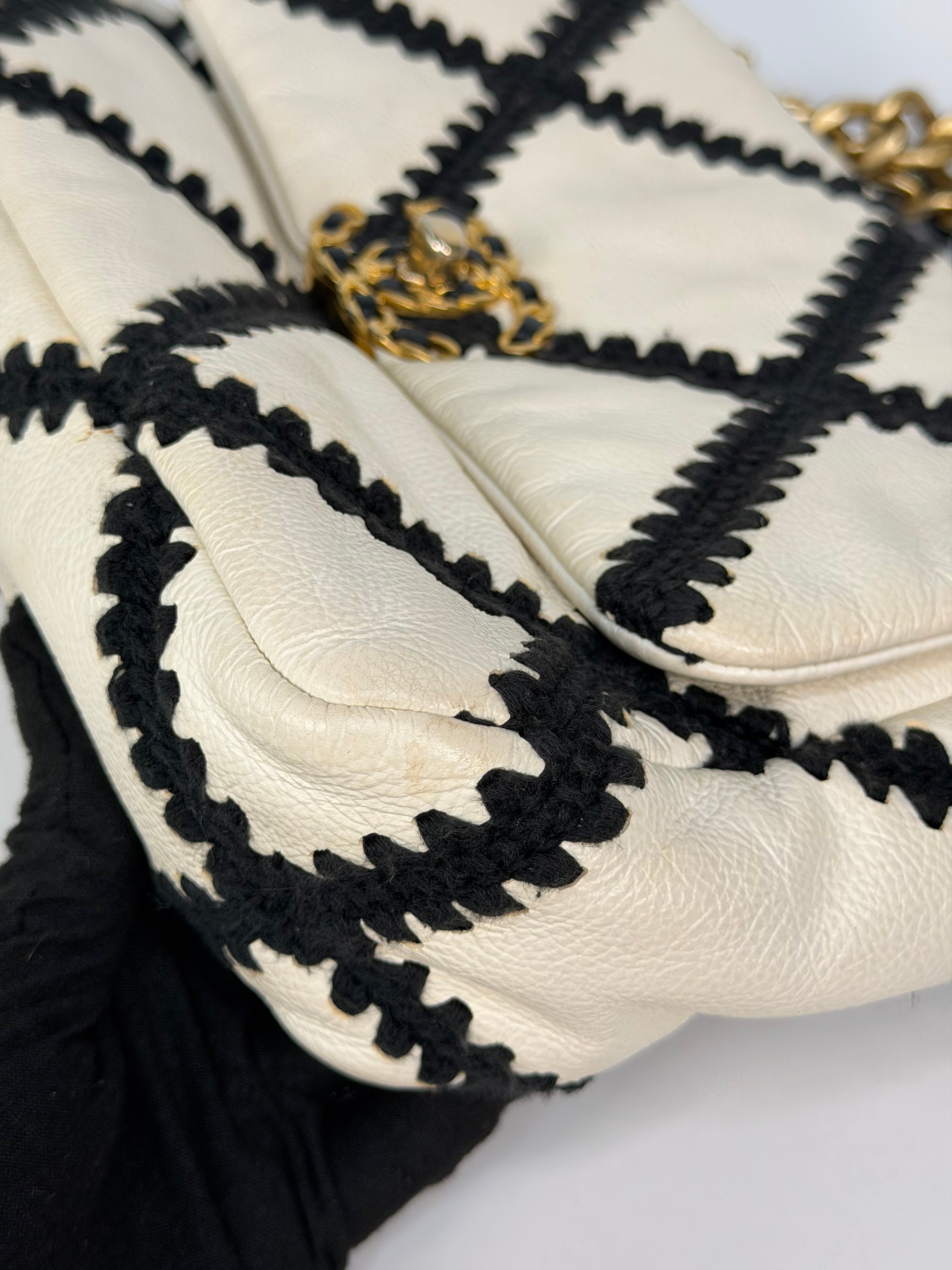 Chanel 19 Small In Black & White Leather With Mixed Hardware. Authentic and preloved in very good condition. 100% Guarantee