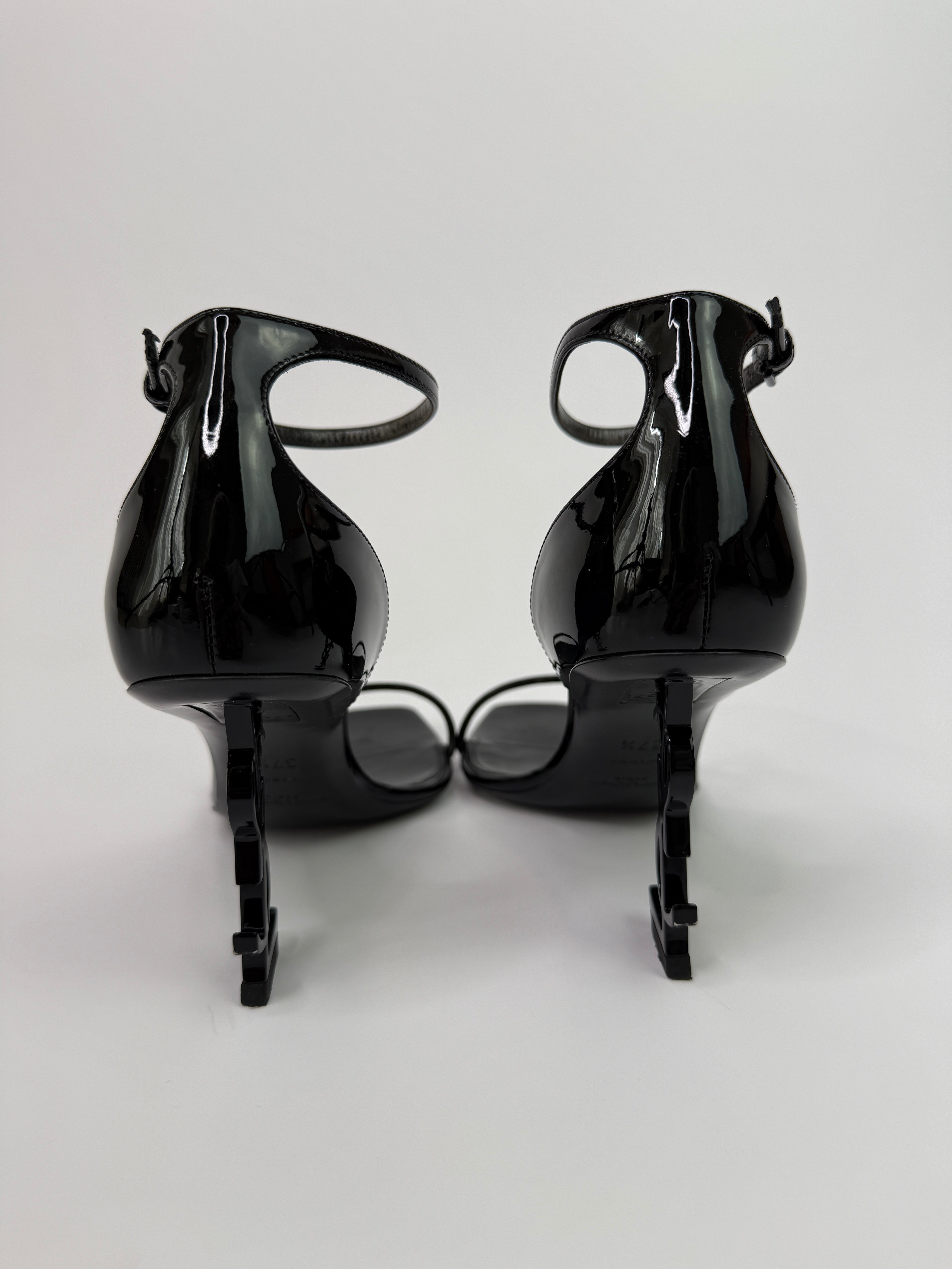 Saint Laurent Black Opyum Sandals (Size 37.5/UK4.5)