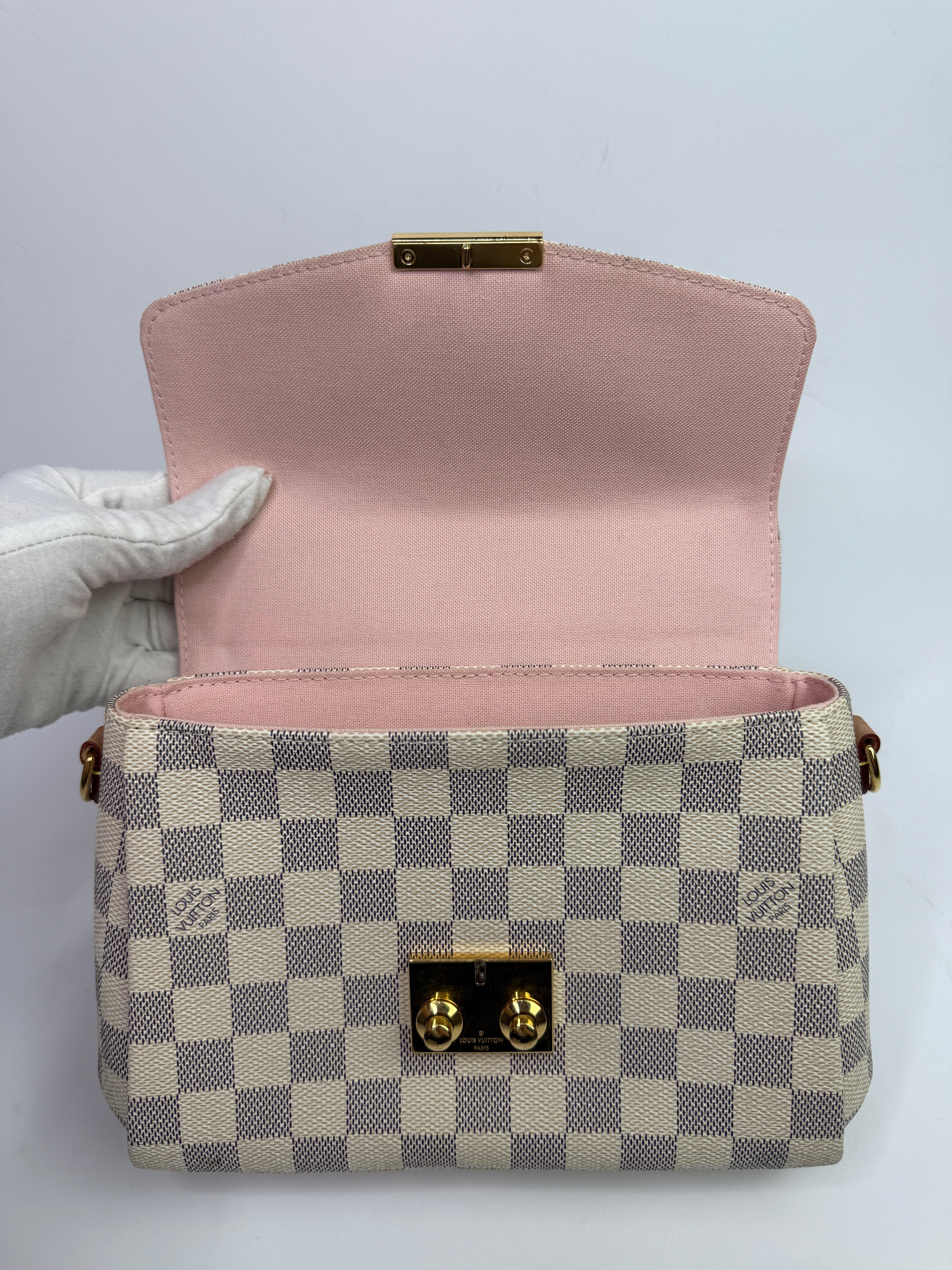 Louis Vuitton Damier Azur Canvas Croisette Bag