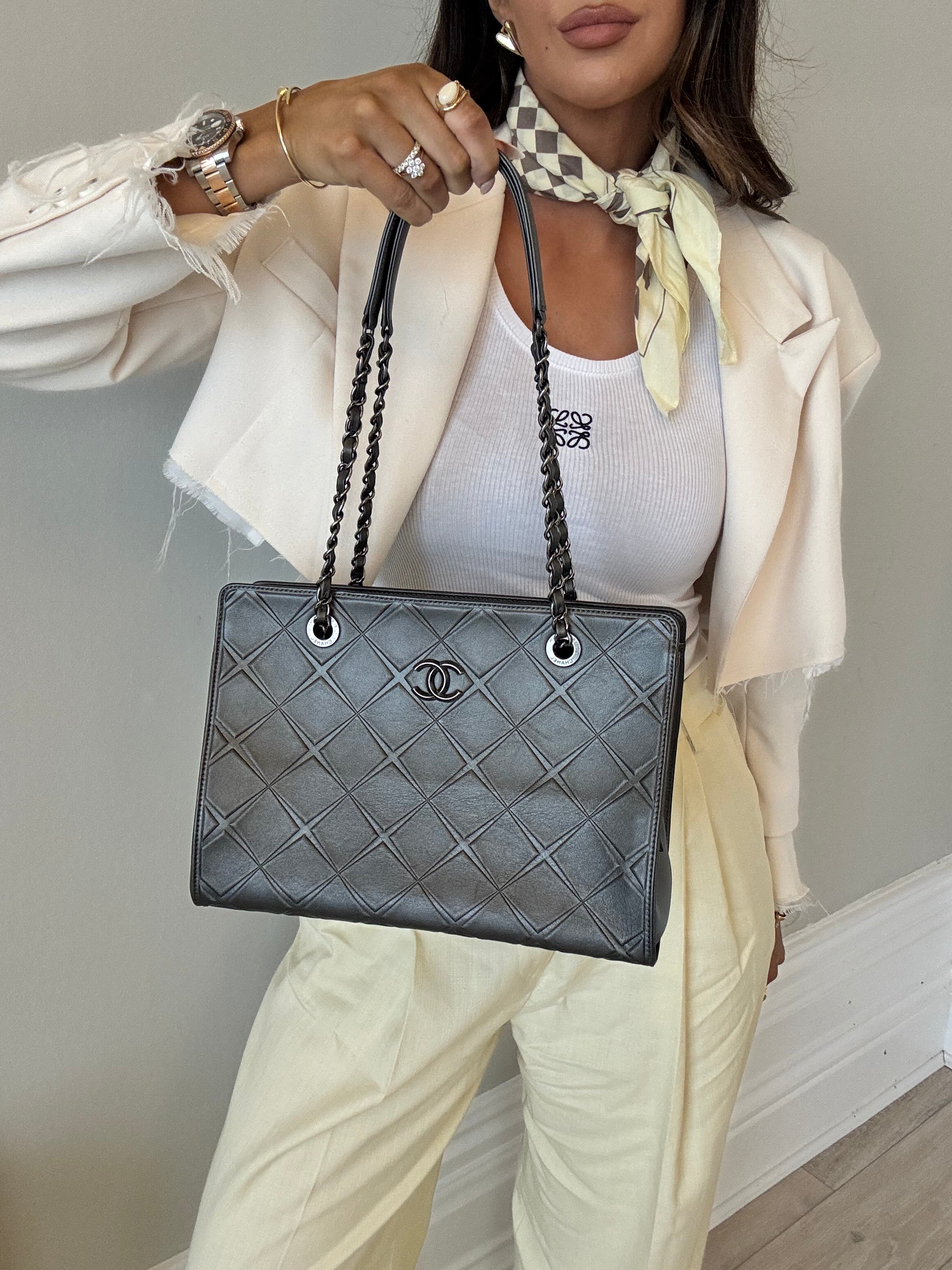 Chanel Metallic Tote Bag