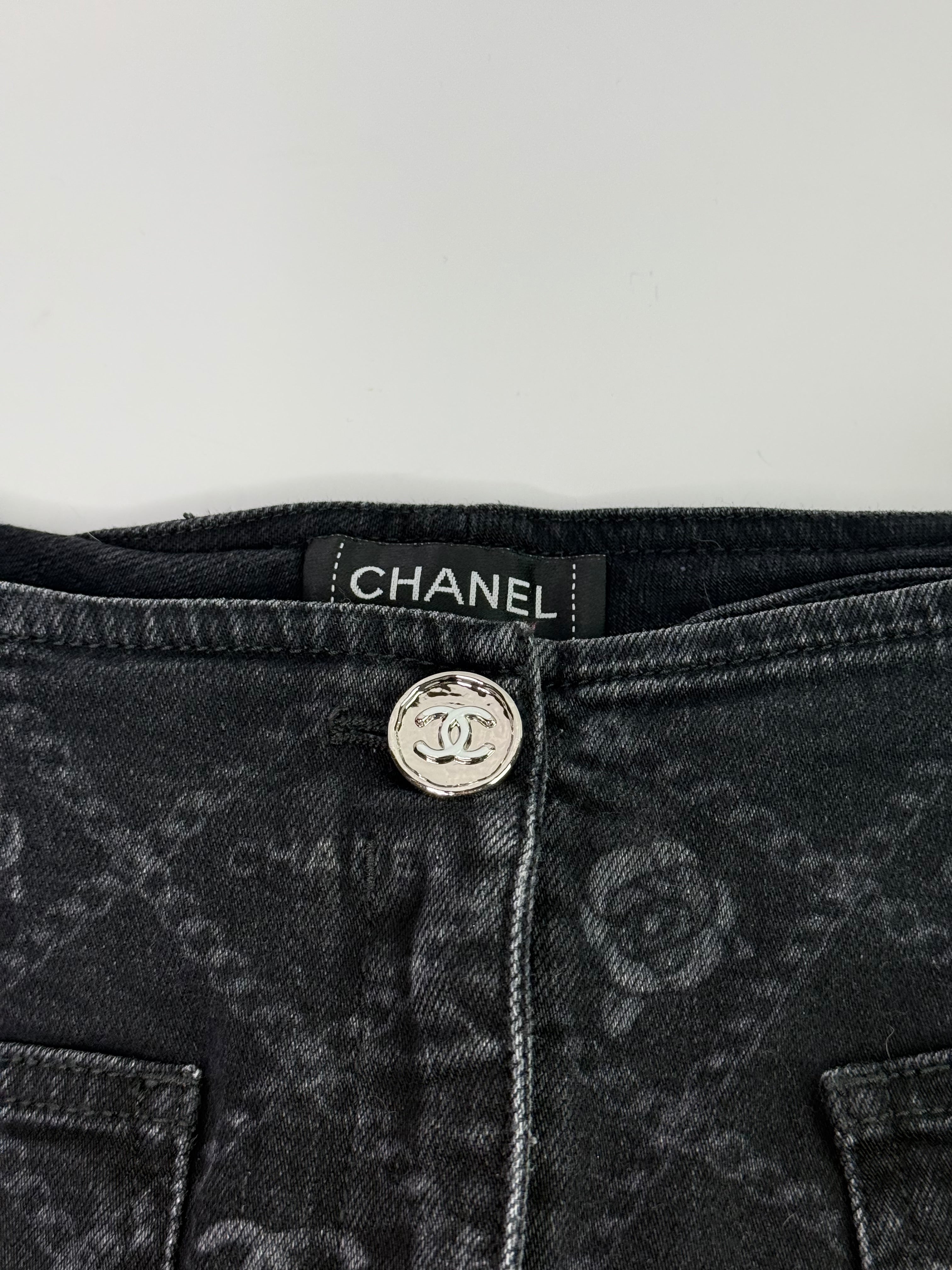 Chanel 23 Metiers D’Art Camellia & CC Logo Jeans