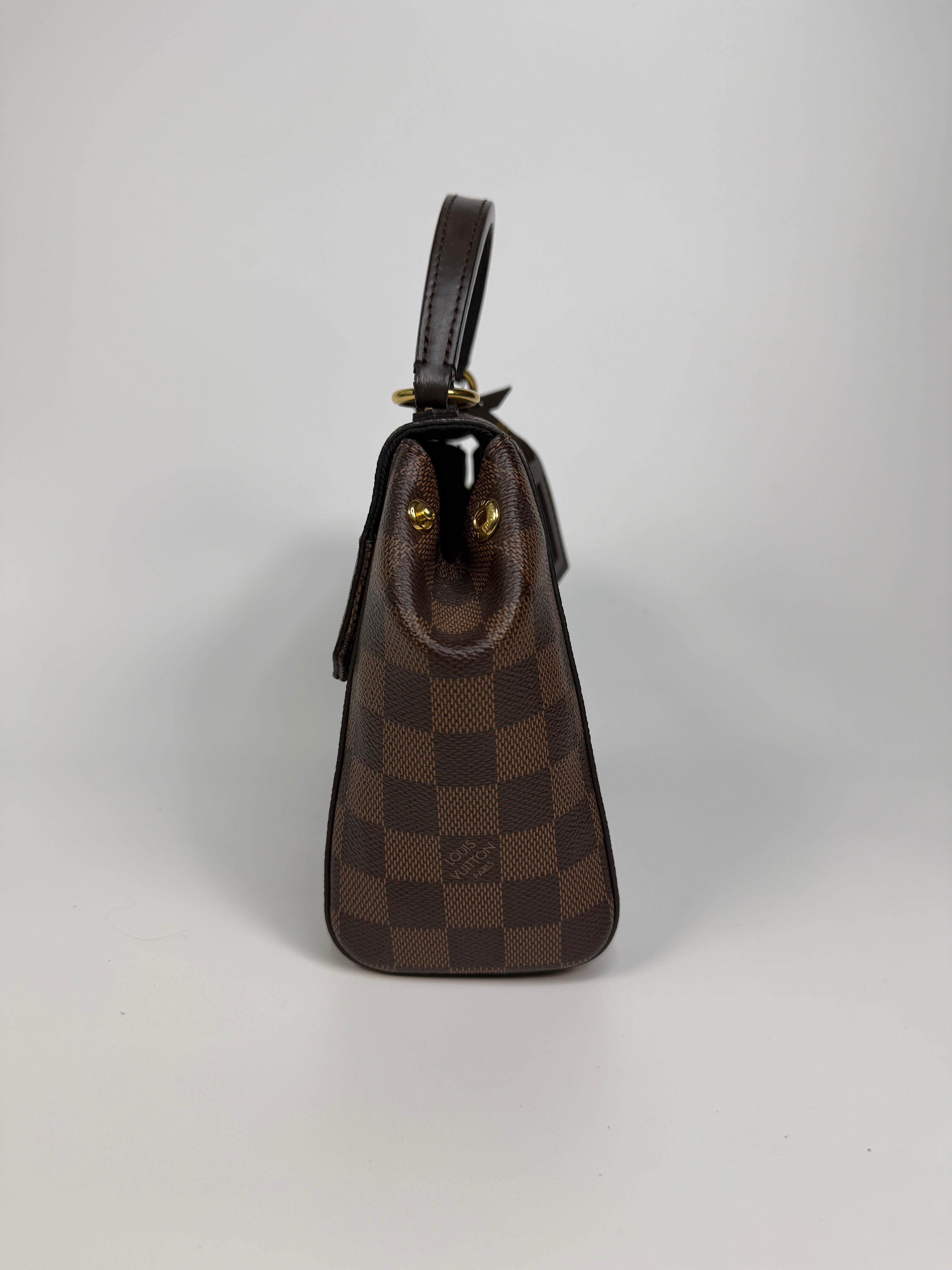 Louis Vuitton Bond Street BB In Damier Ebene With Gold Hardware