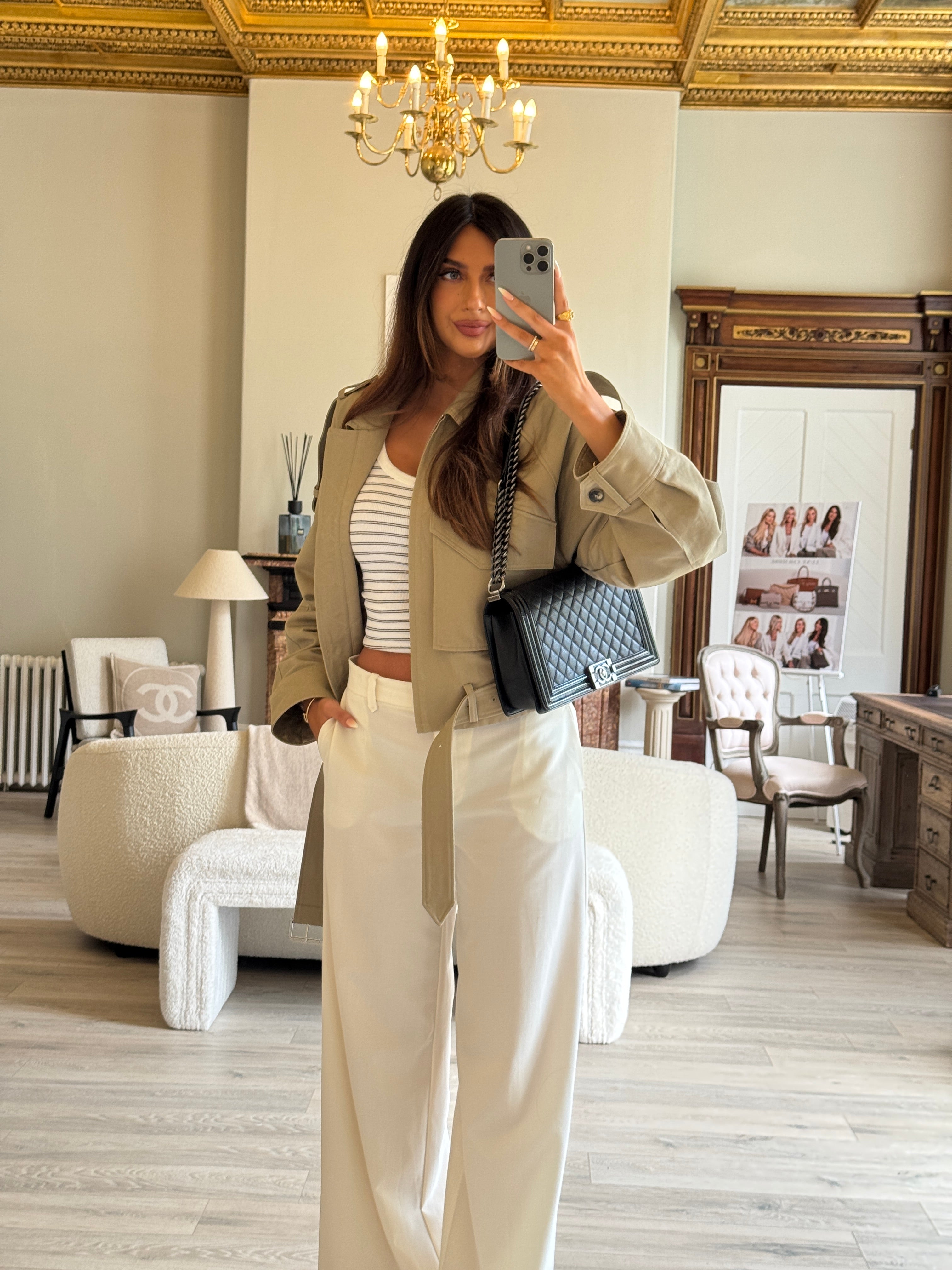 Chanel Boy Bag Large In Black Calfskin Leather With Silver Hardware
Pre Loved & Authentic