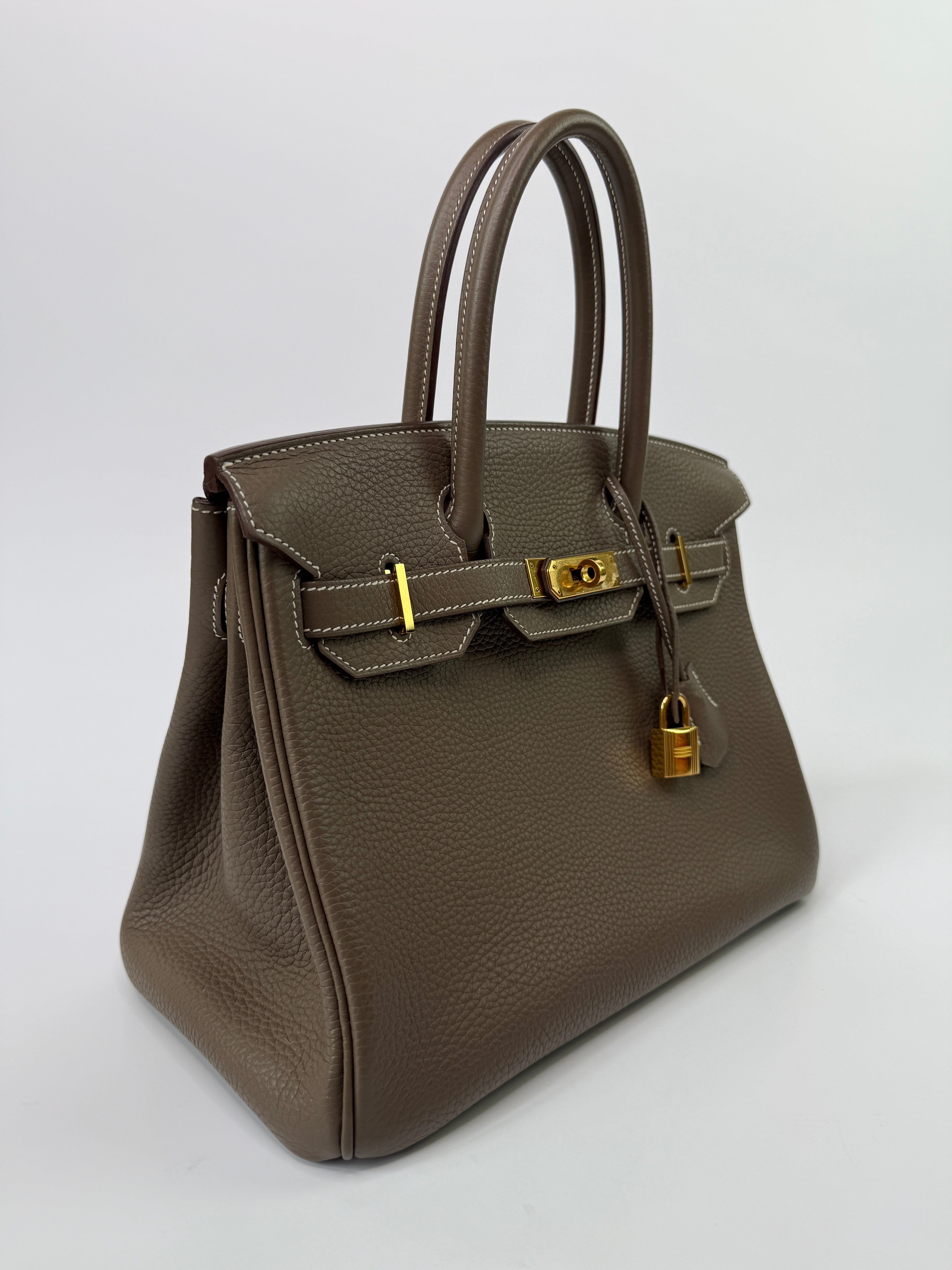 Hermès Birkin 30 In Etoupe Togo Leather With GHW