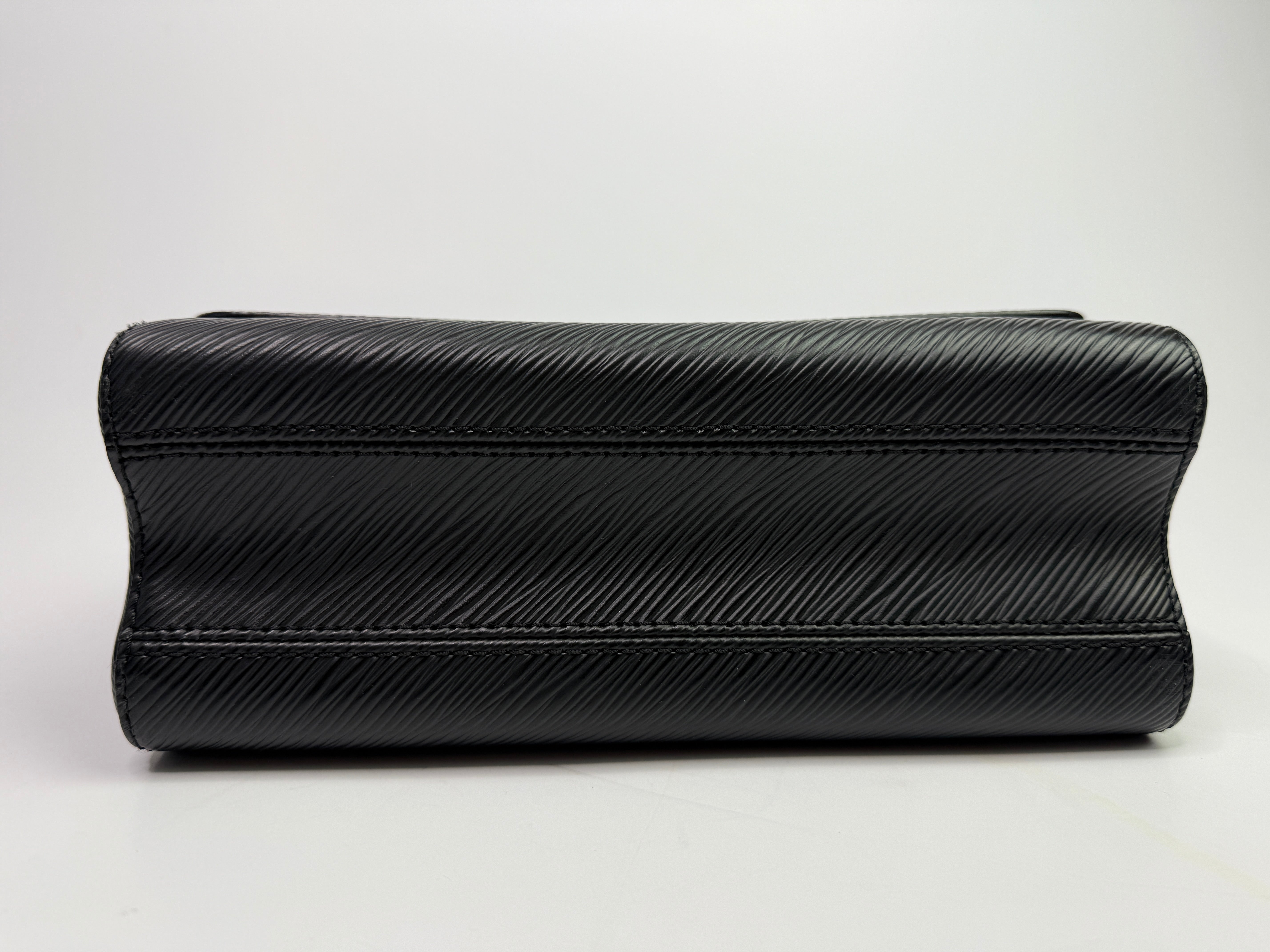 Louis Vuitton Black Epi Leather Twist MM Shoulder Bag
