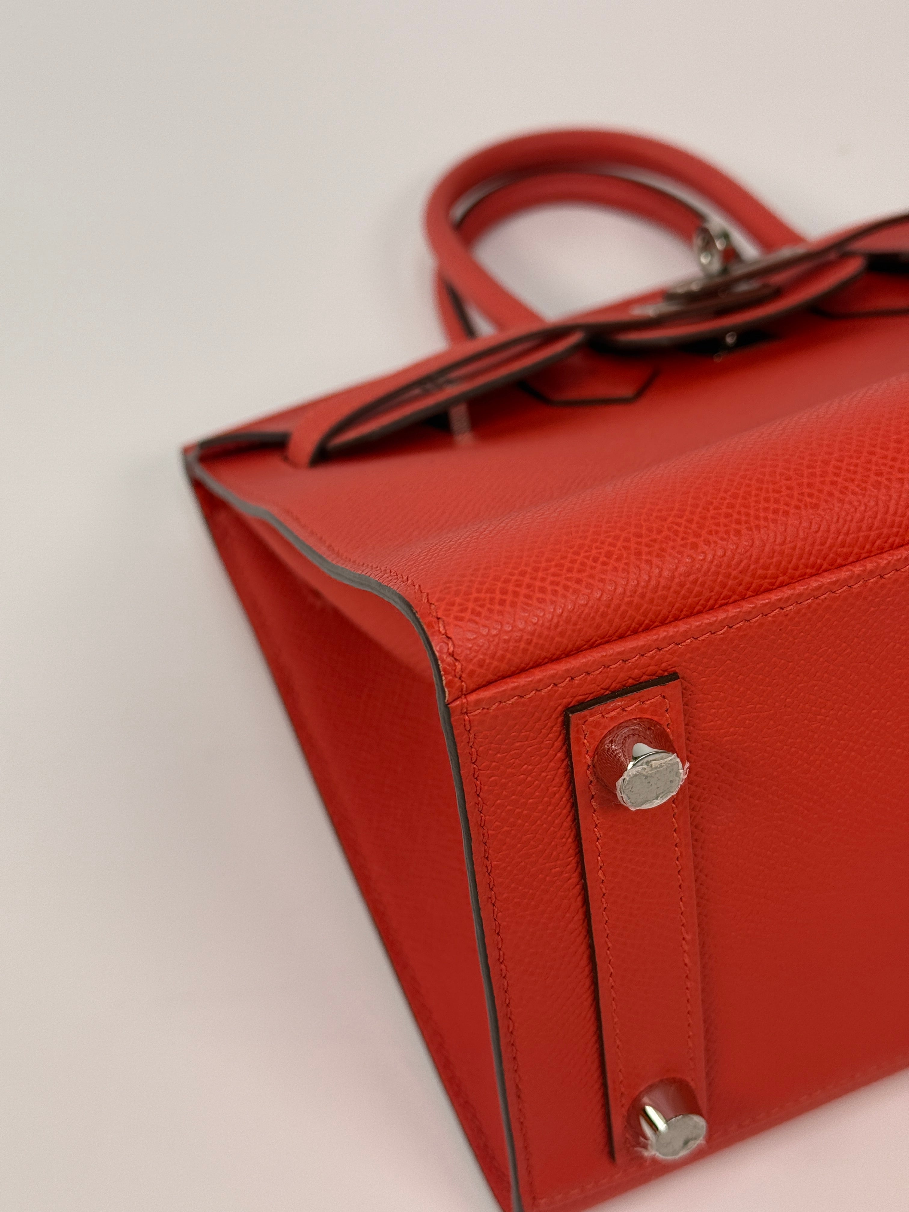 Hermès Birkin 25 Sellier In Capucine Epsom Leather With Palladium Hardware