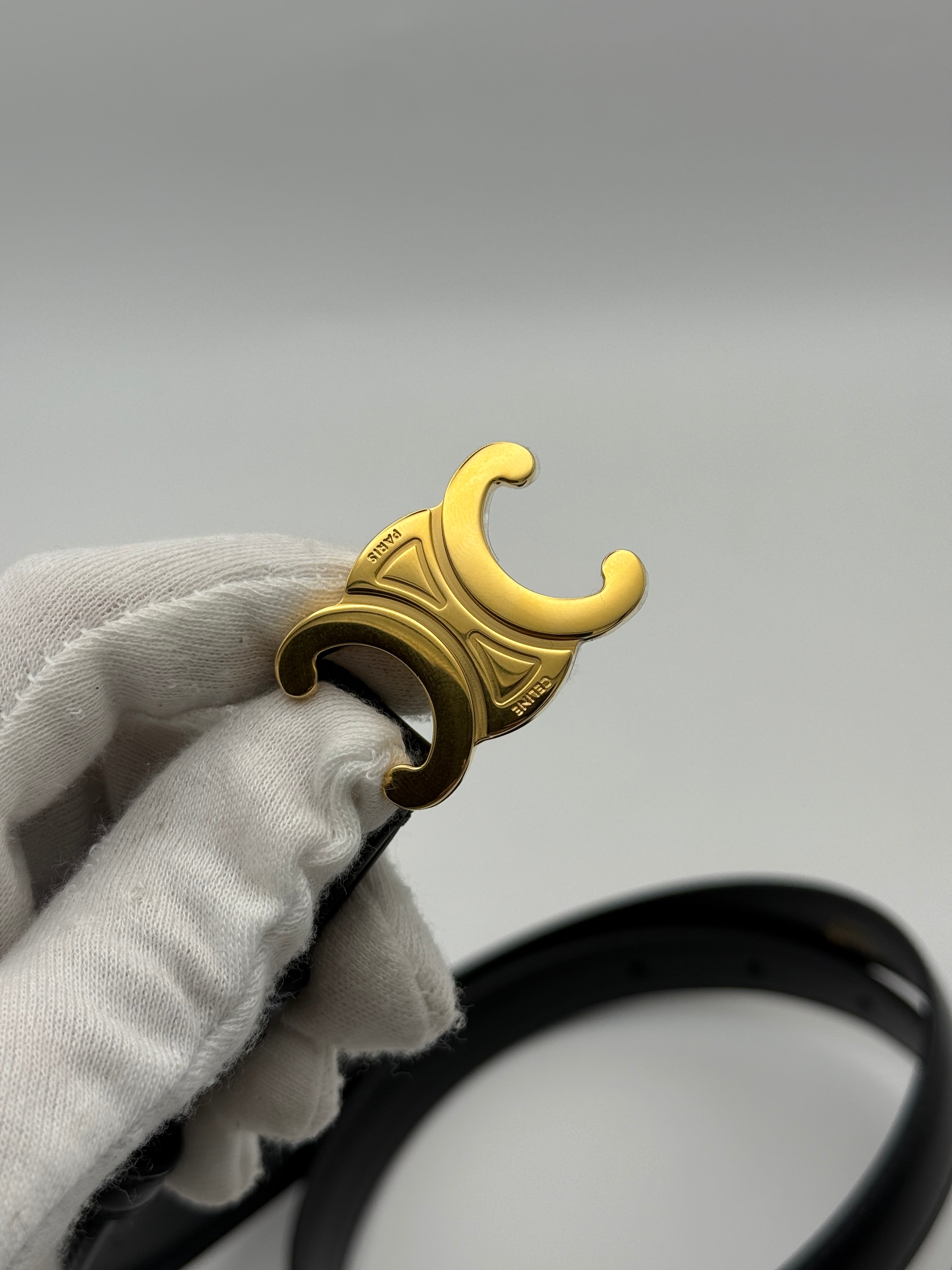 Celine Small Triomphe Belt (Size 75)