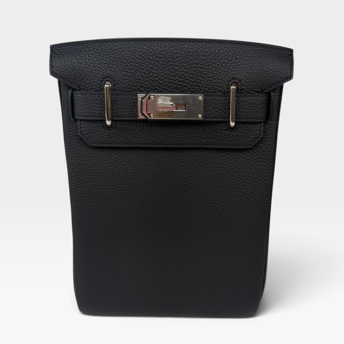 Hermès Hac A Dos Black Togo Leather Palladium Hardware