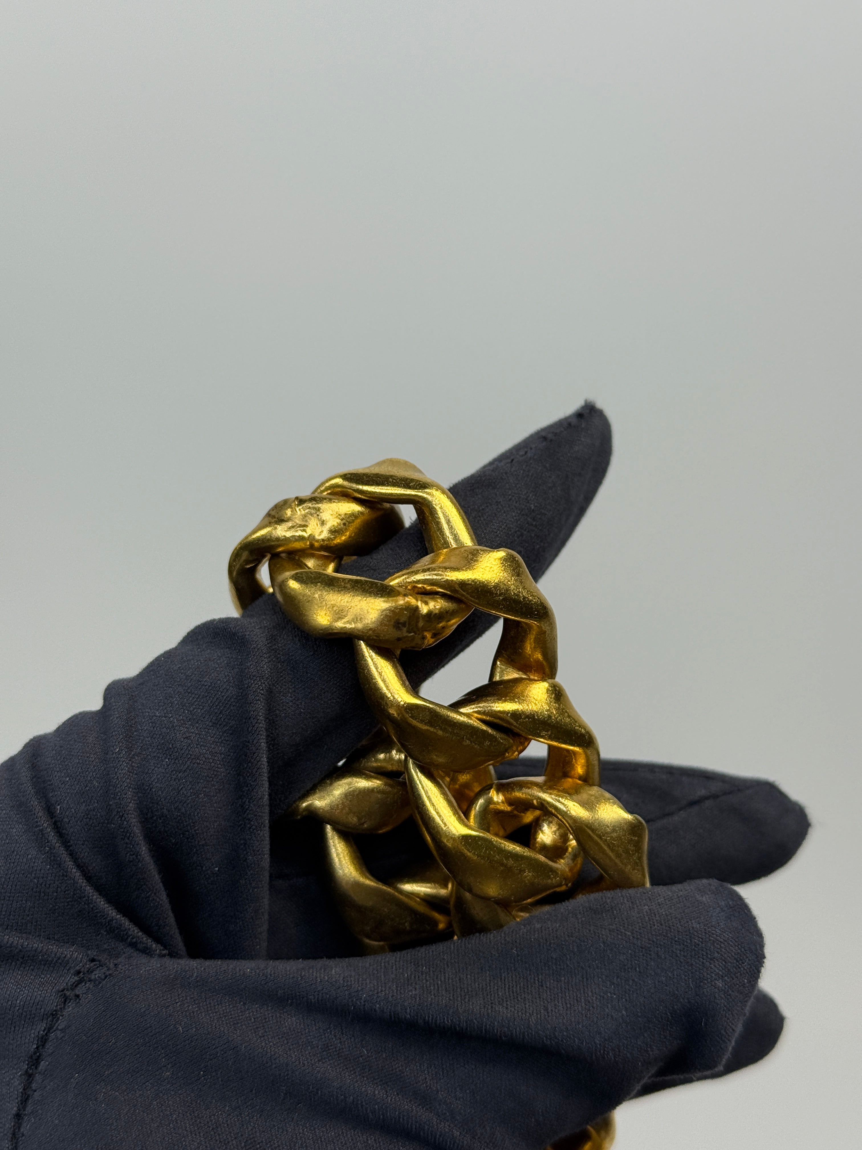 Chanel 1995 CC Rhinestone-Embellished Chain Belt