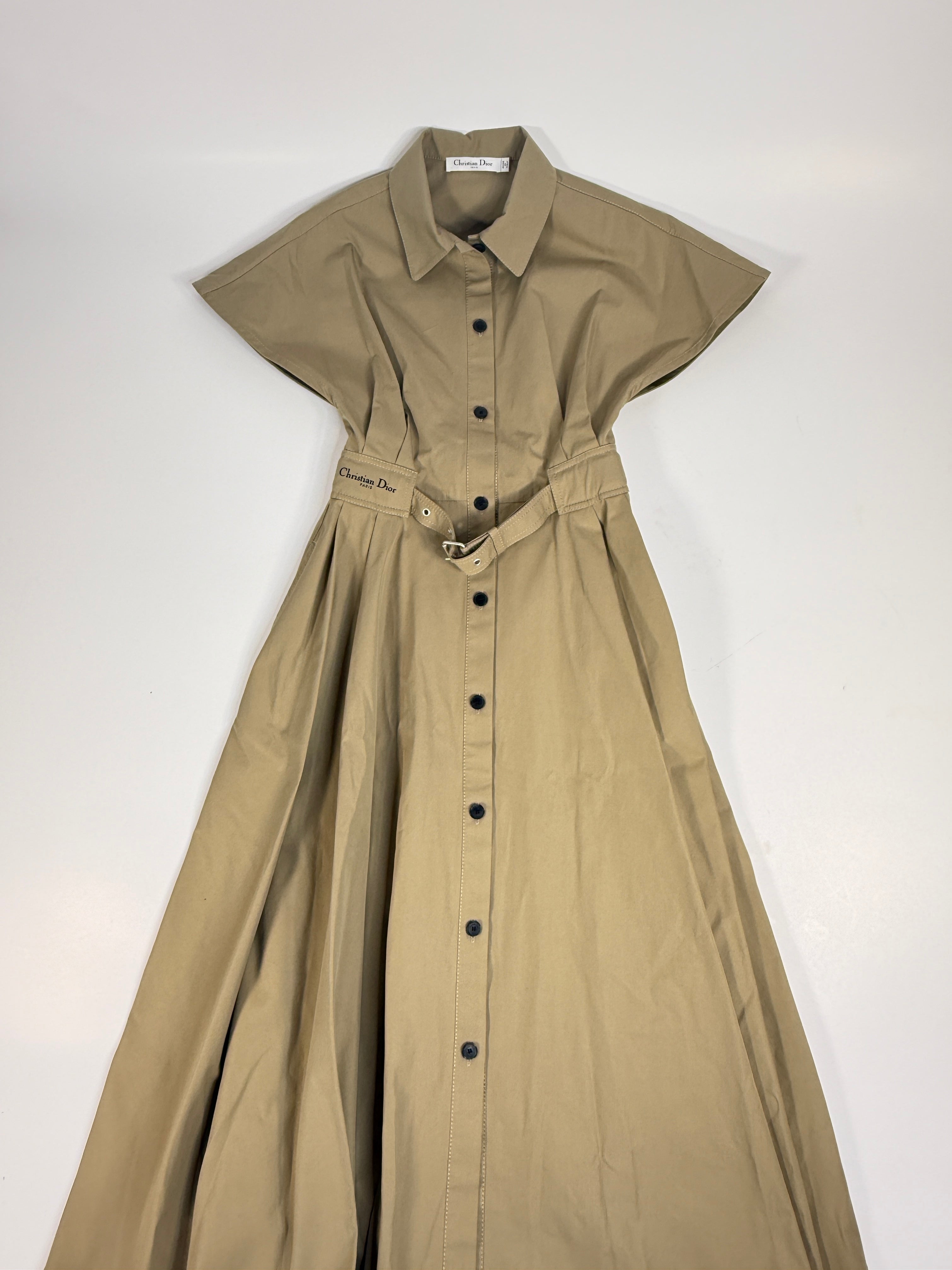 Christian Dior Dioriviera Mid-Length Belted Shirtdress (Size 38/UK10)