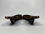 Prada Square Toe Leopard-Print Heeled Mules (Size 39.5/UK6.5)