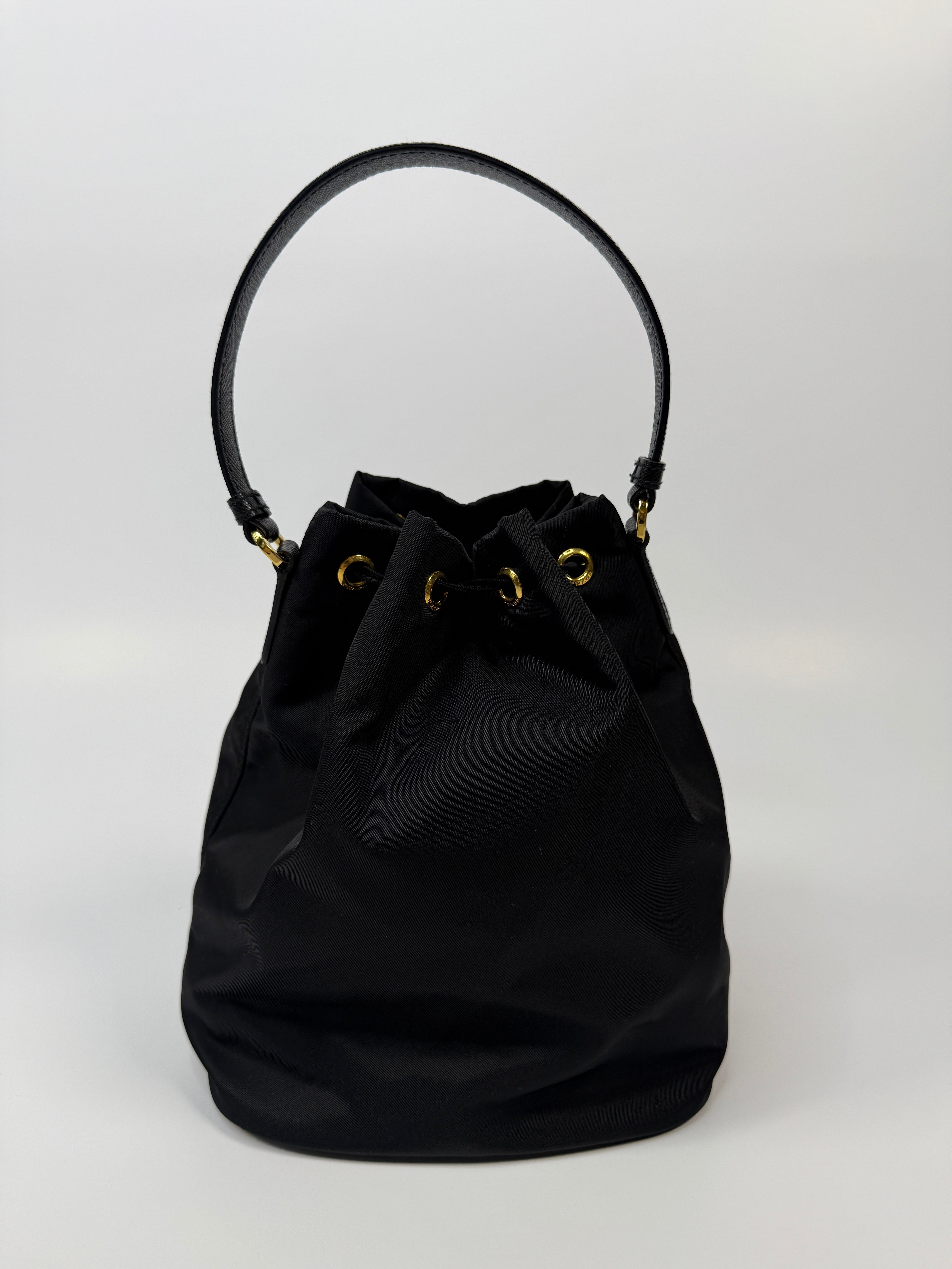 Prada Duet Re-Nylon Bucket Bag