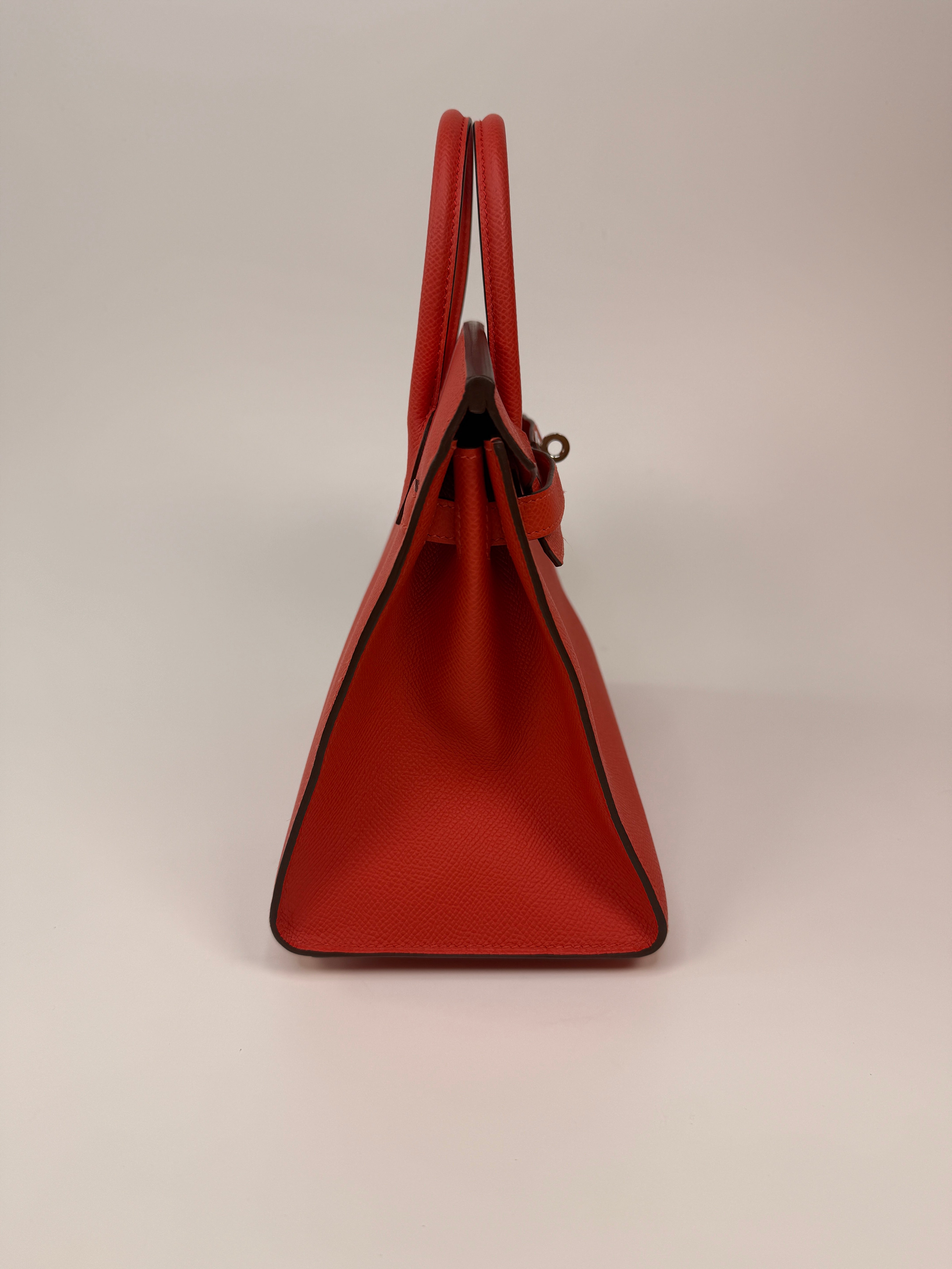 Hermès Birkin 25 Sellier In Capucine Epsom Leather With Palladium Hardware
