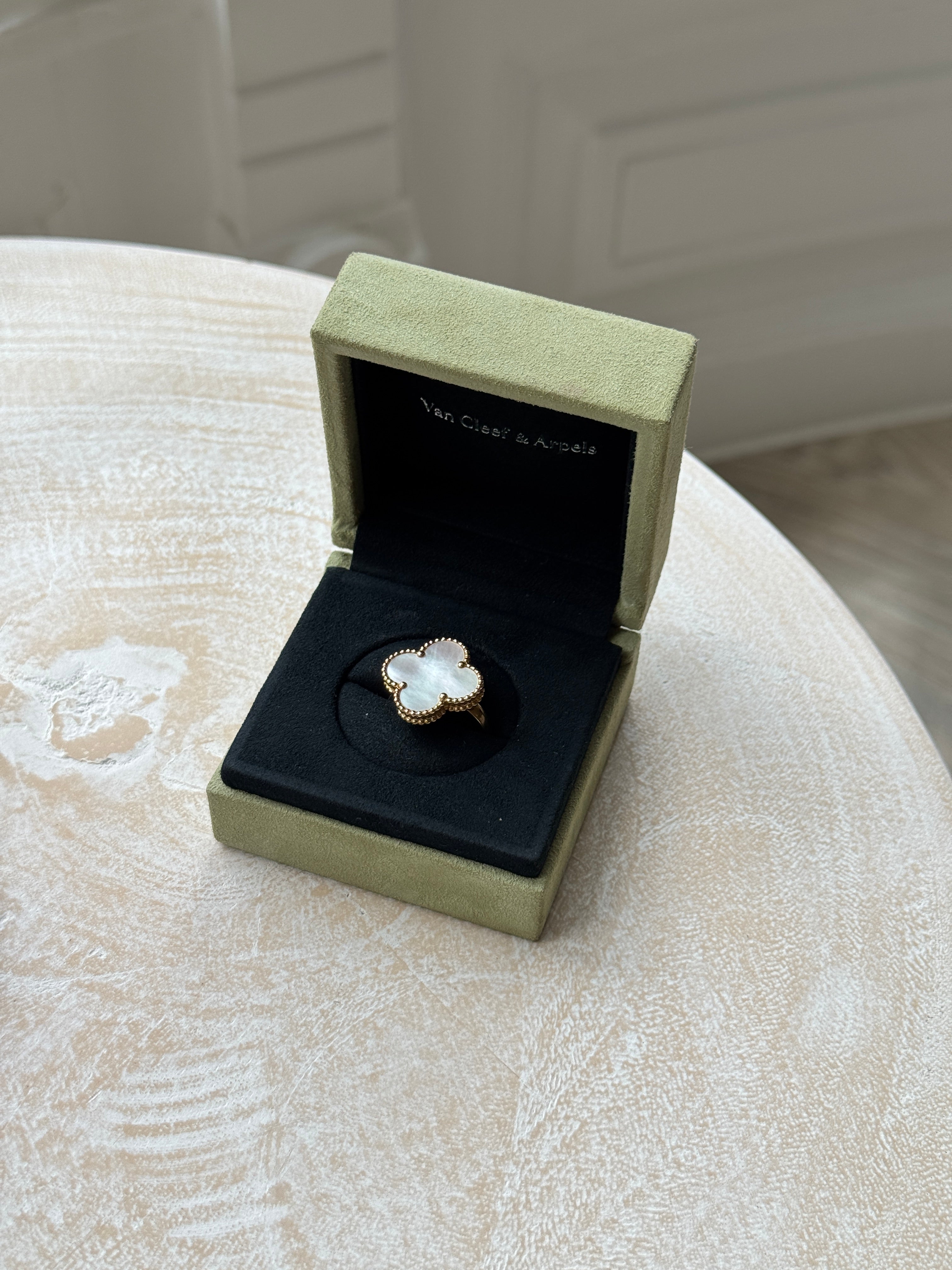 Van Cleef & Arpels Vintage Magic Alhambra Mother Of Pearl Ring
