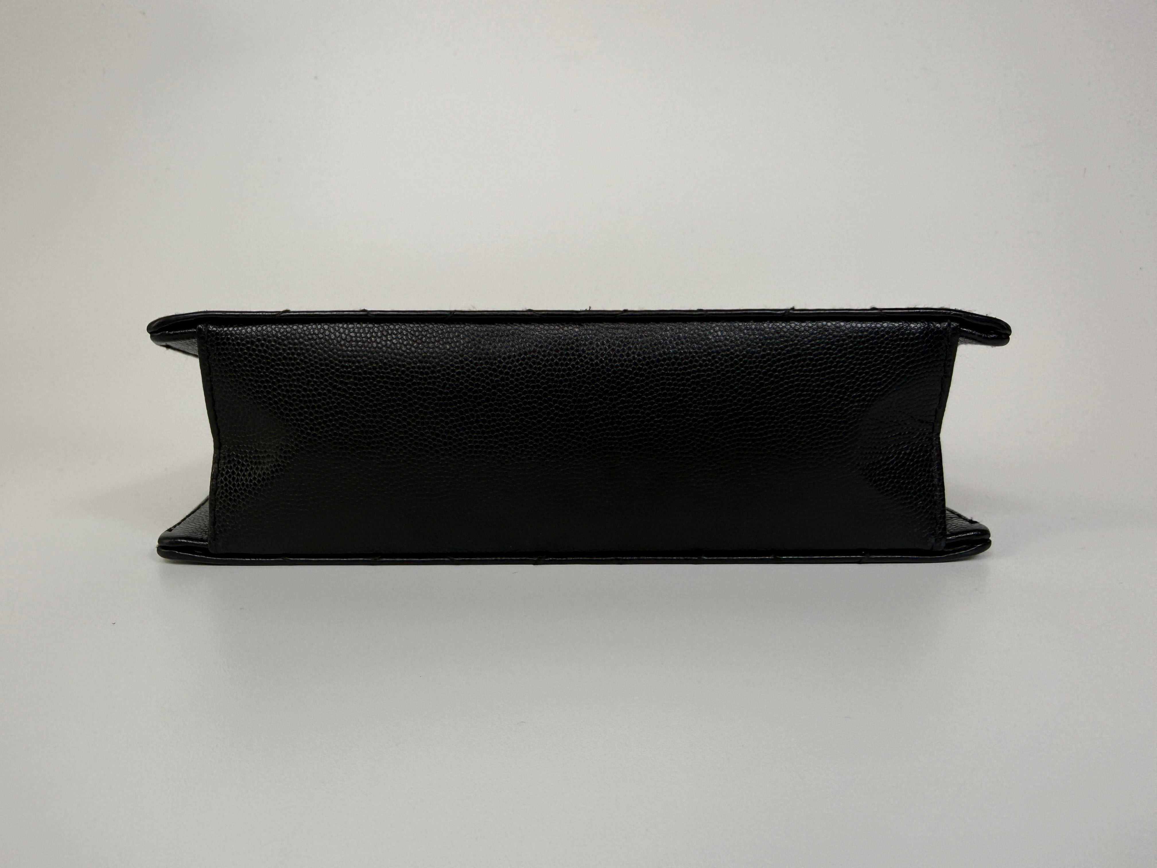 Authentic and preloved Chanel Vintage Micro Black Caviar Tote Bag With 24kt old hardware. 100% Authenticity guarantee