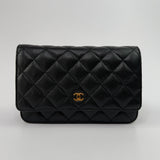 Chanel Wallet On Chain Black Caviar Leather With GHW
