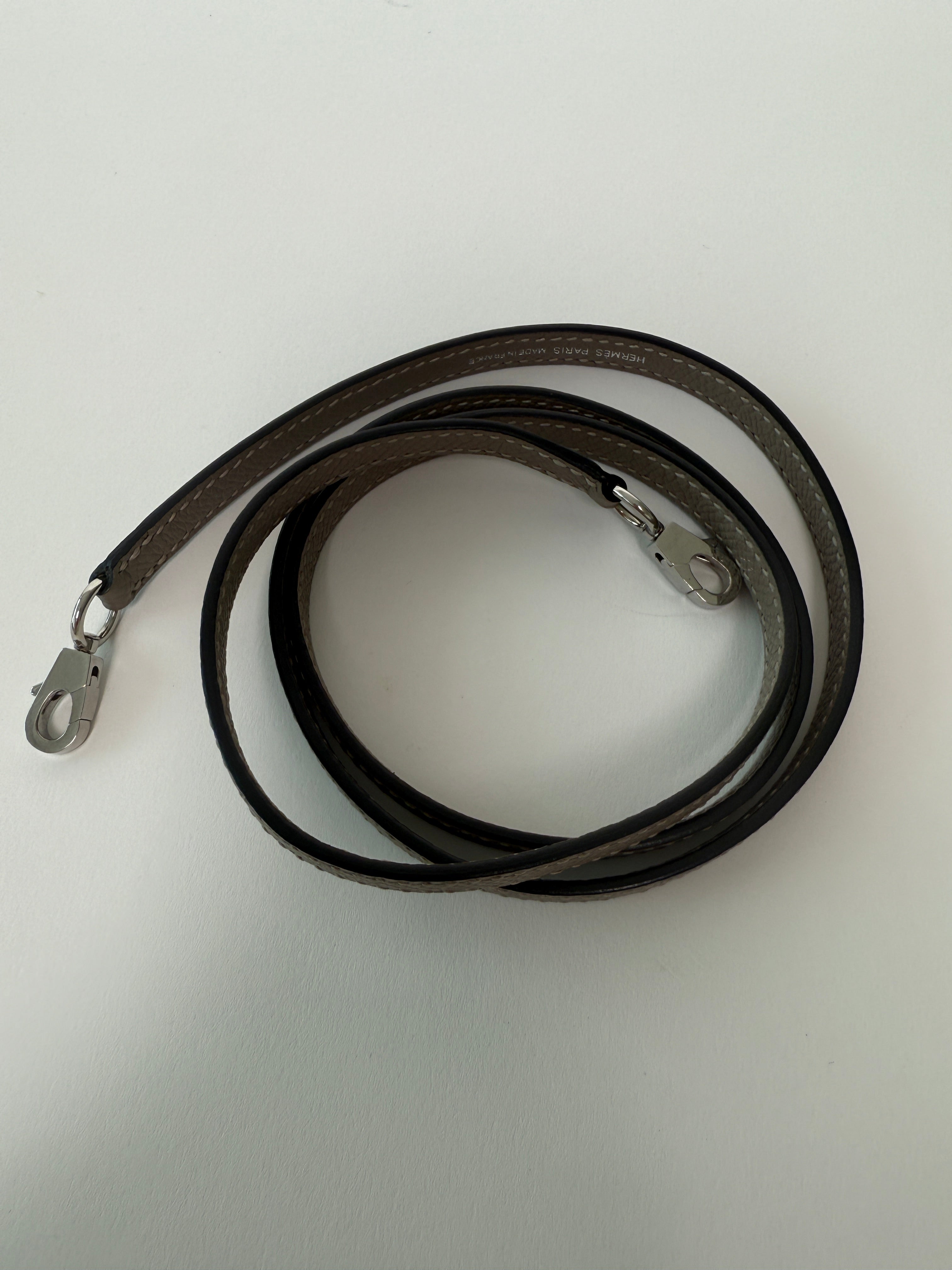 Hermés Mini Kelly Gris Asphalt In Epsom Leather