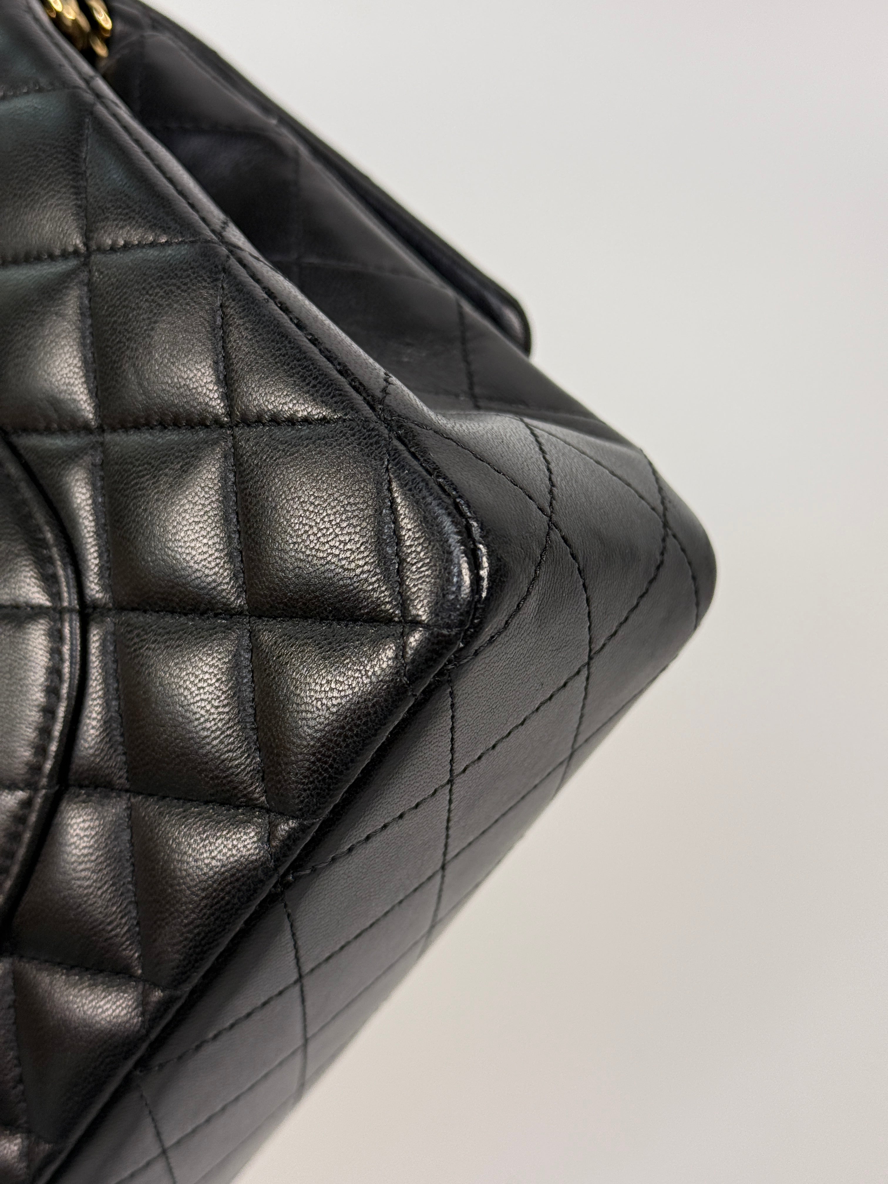 Chanel Medium Classic Double Flap Black Lambskin With Gold Hardware
Authentic Pre Loved Verified by Luxe Cheshire Trusted Designer resale