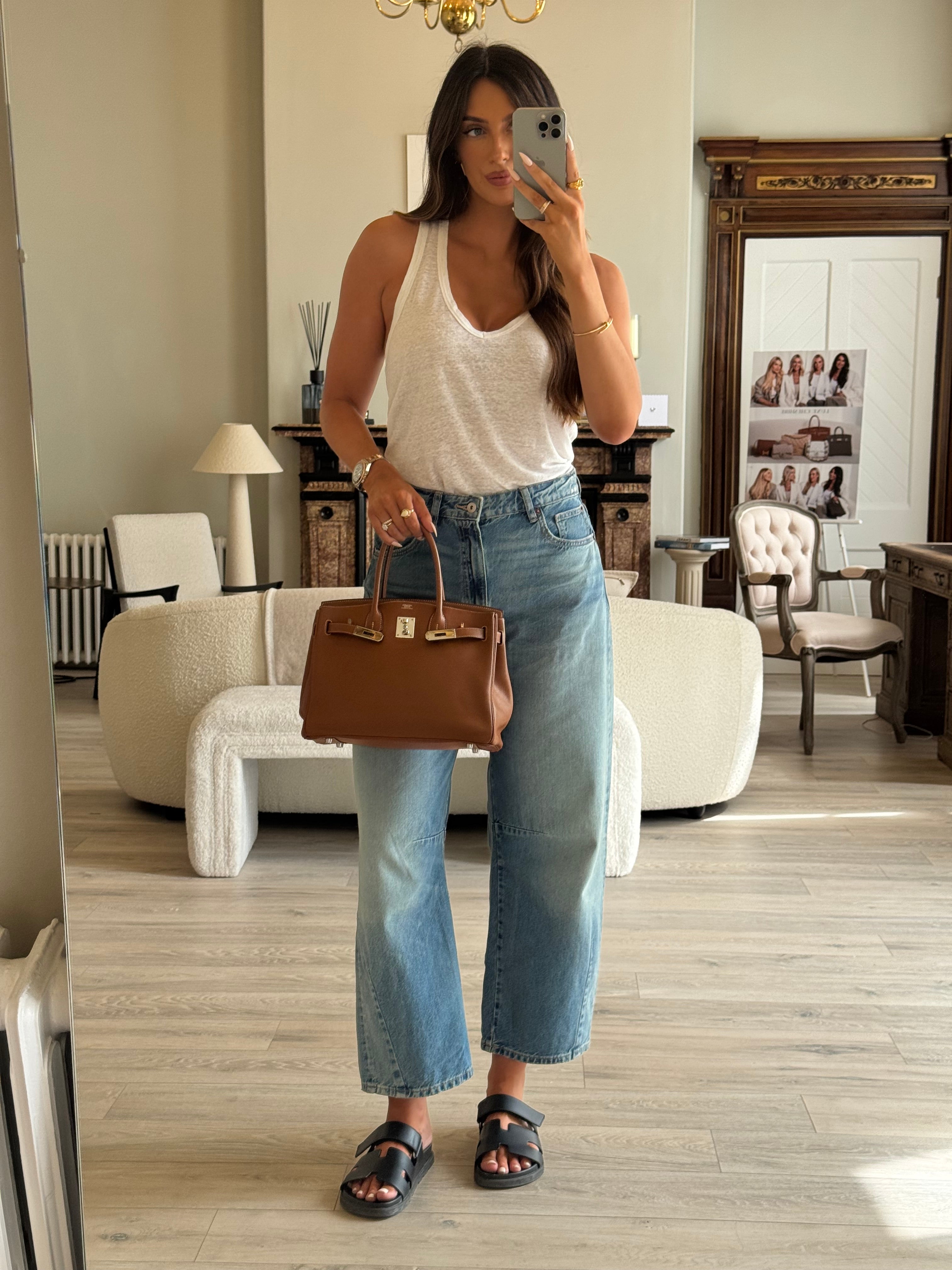 Authentic Pre Loved Hermès Birkin 30 In Gold Swift Leather With Palladium Hardware Very Good Condition