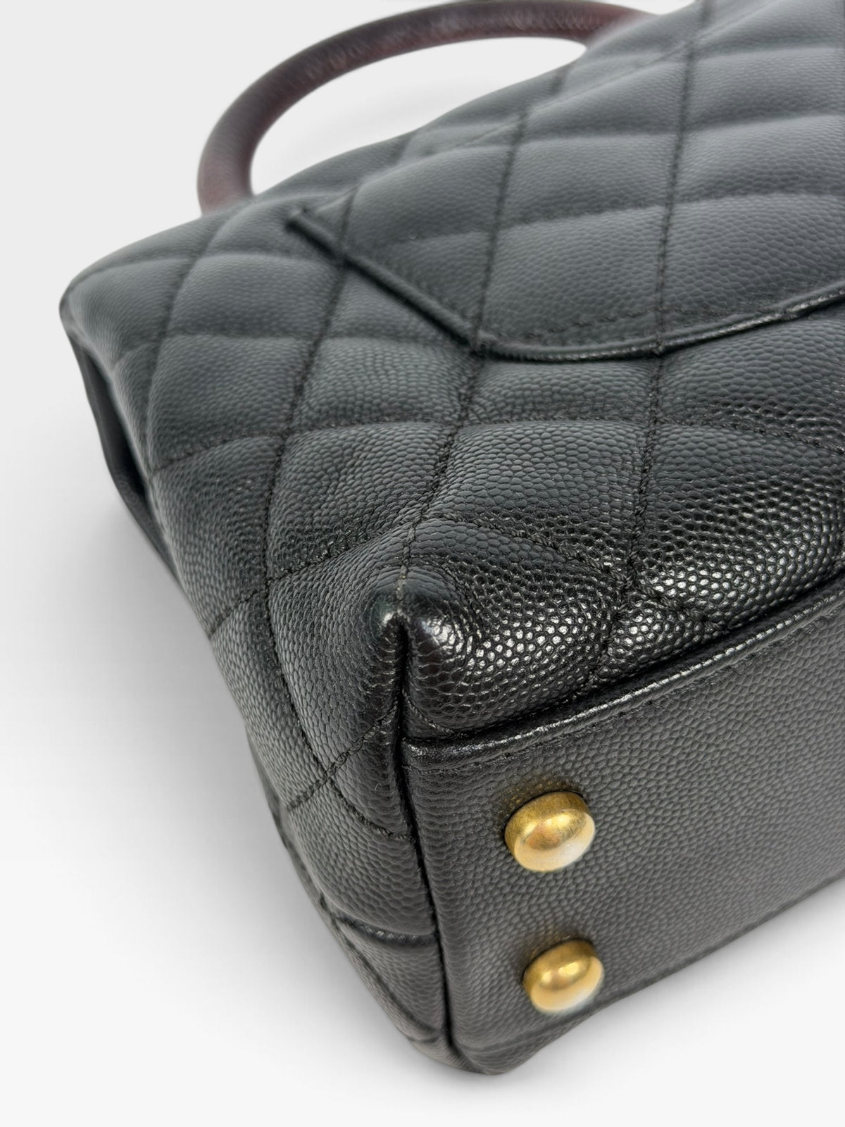 Chanel Small Coco In Black Caviar Lizard Leather With Gold Hardware. 100% authentic and preloved in excellent condition