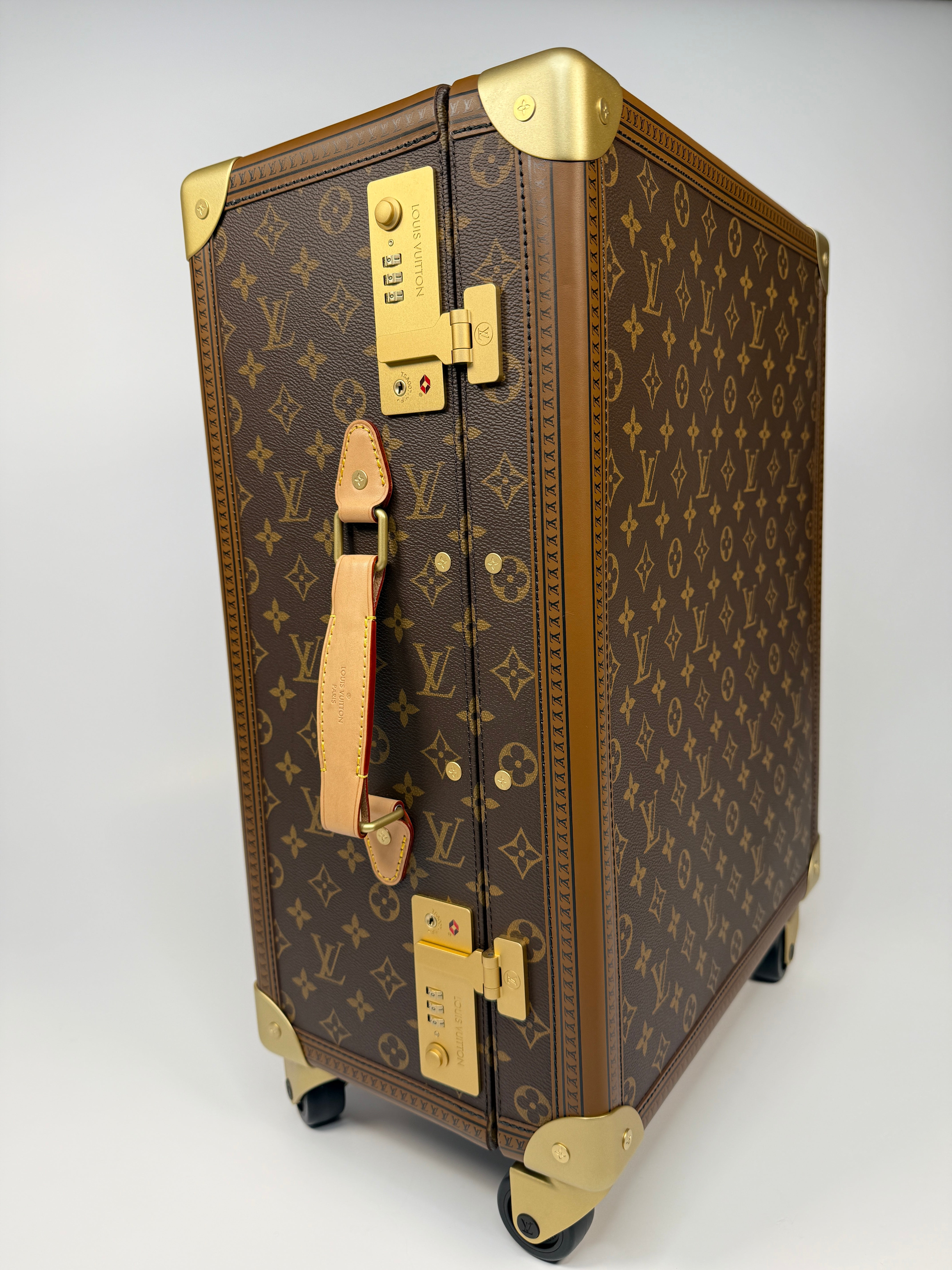 Louis Vuitton Monogram Trunk Roller authentic and preloved in new and unused condition