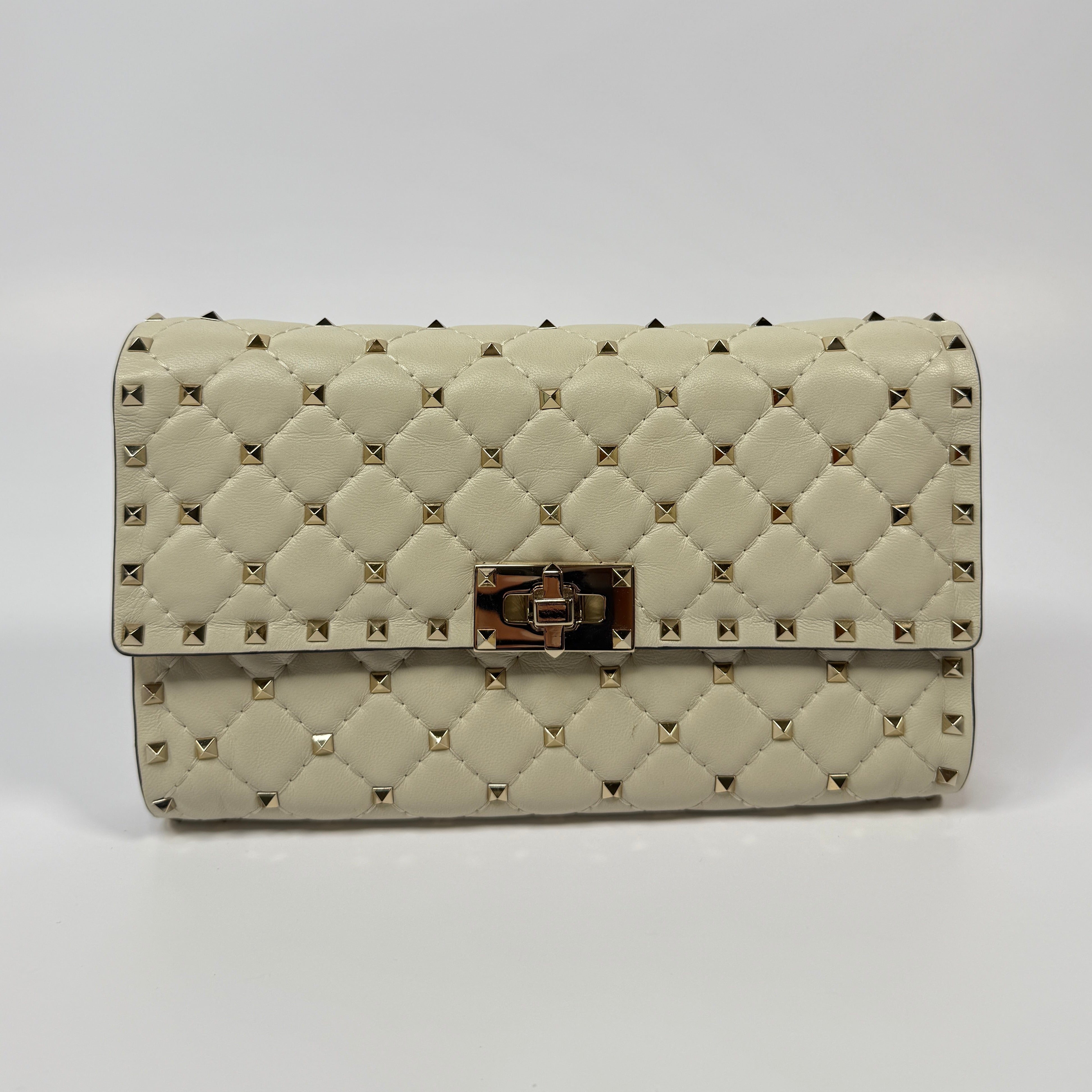 Valentino Garavani Nappa Rockstud Spike Wallet on Chain