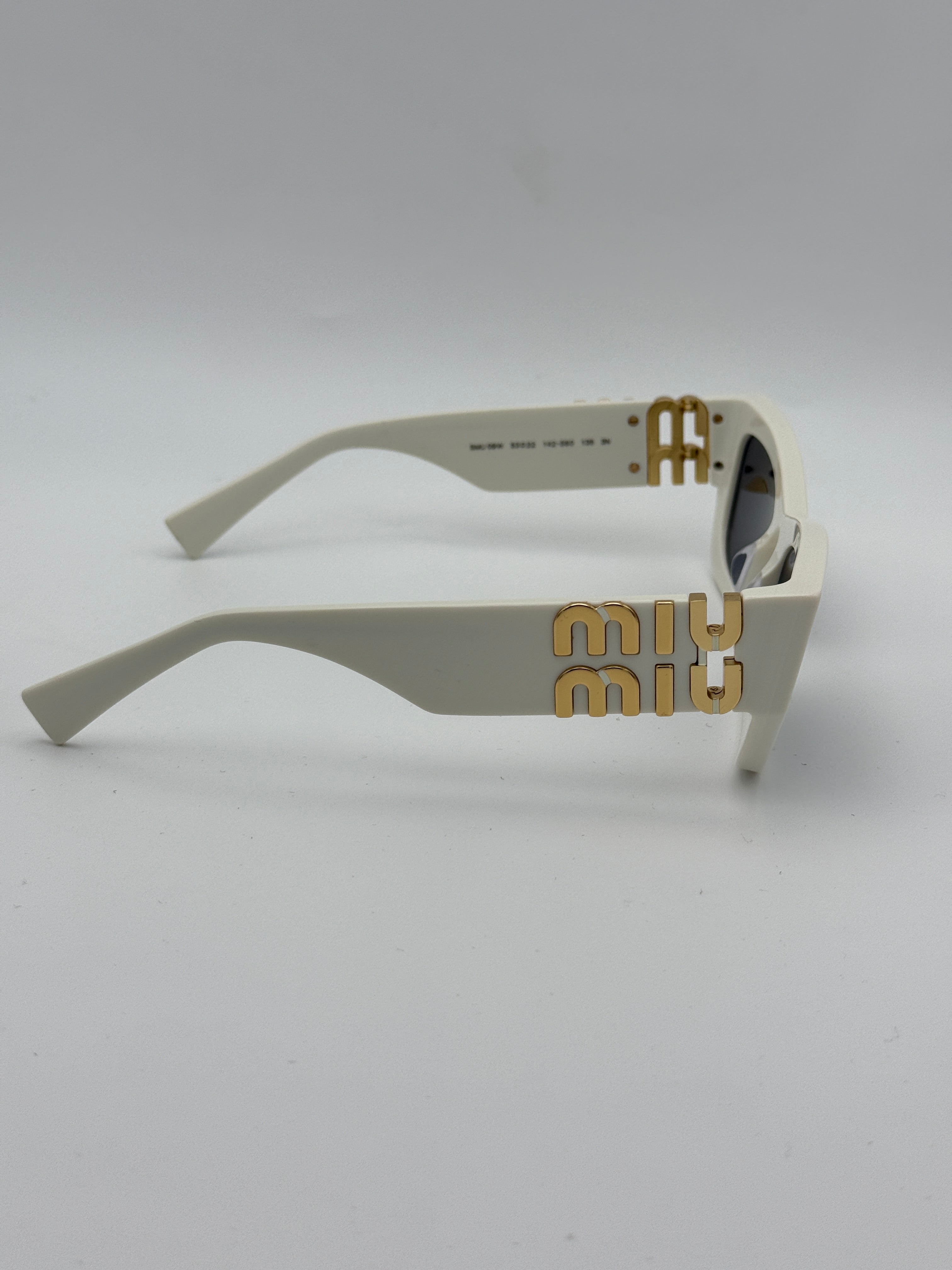 MiuMiu White logo sunglasses, Authentic and preloved. 100% Authenticity guarantee