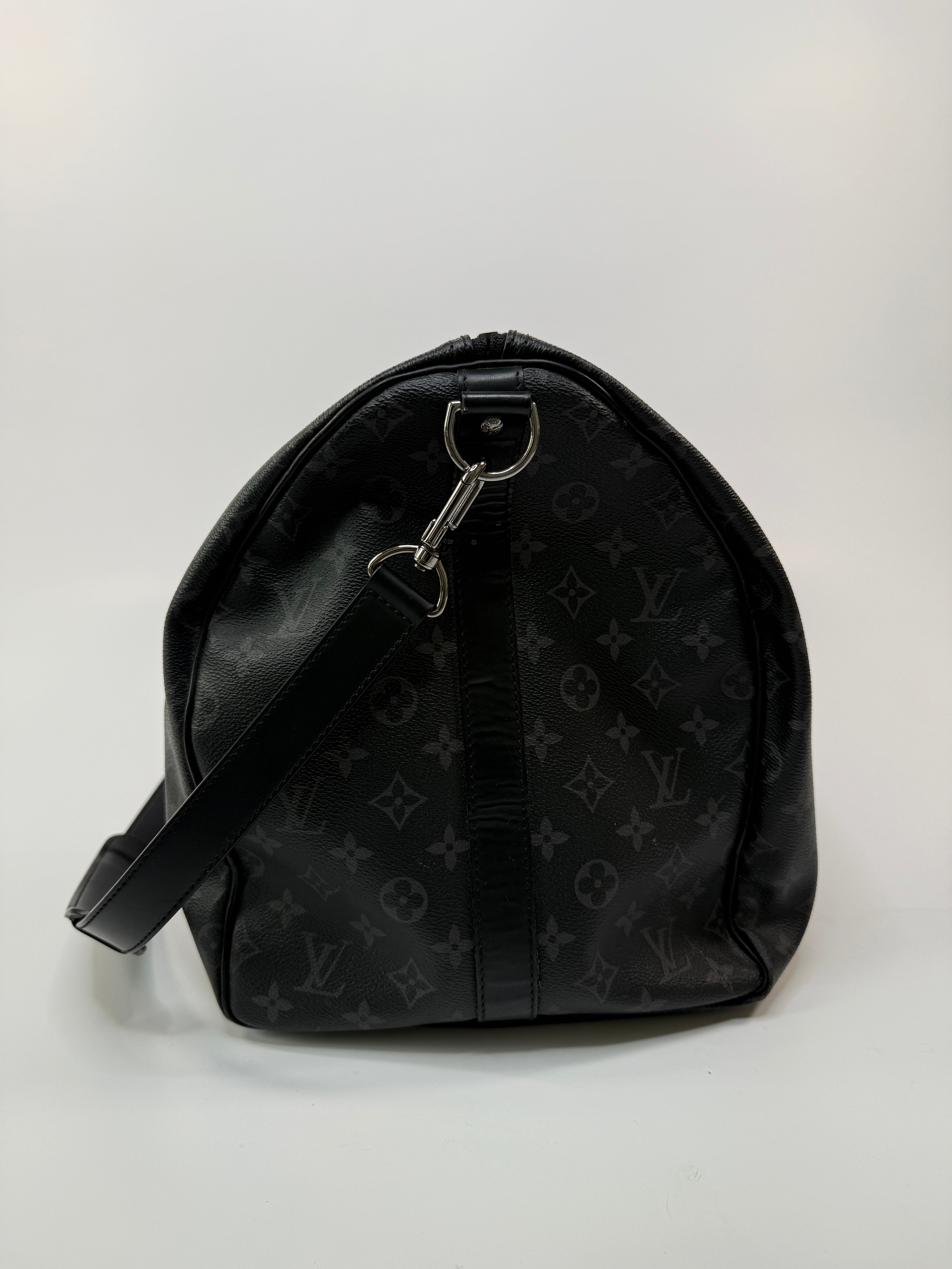 Louis Vuitton Keepall Bandouliere 55 Monogram Eclipse Black, Authentic and preloved.