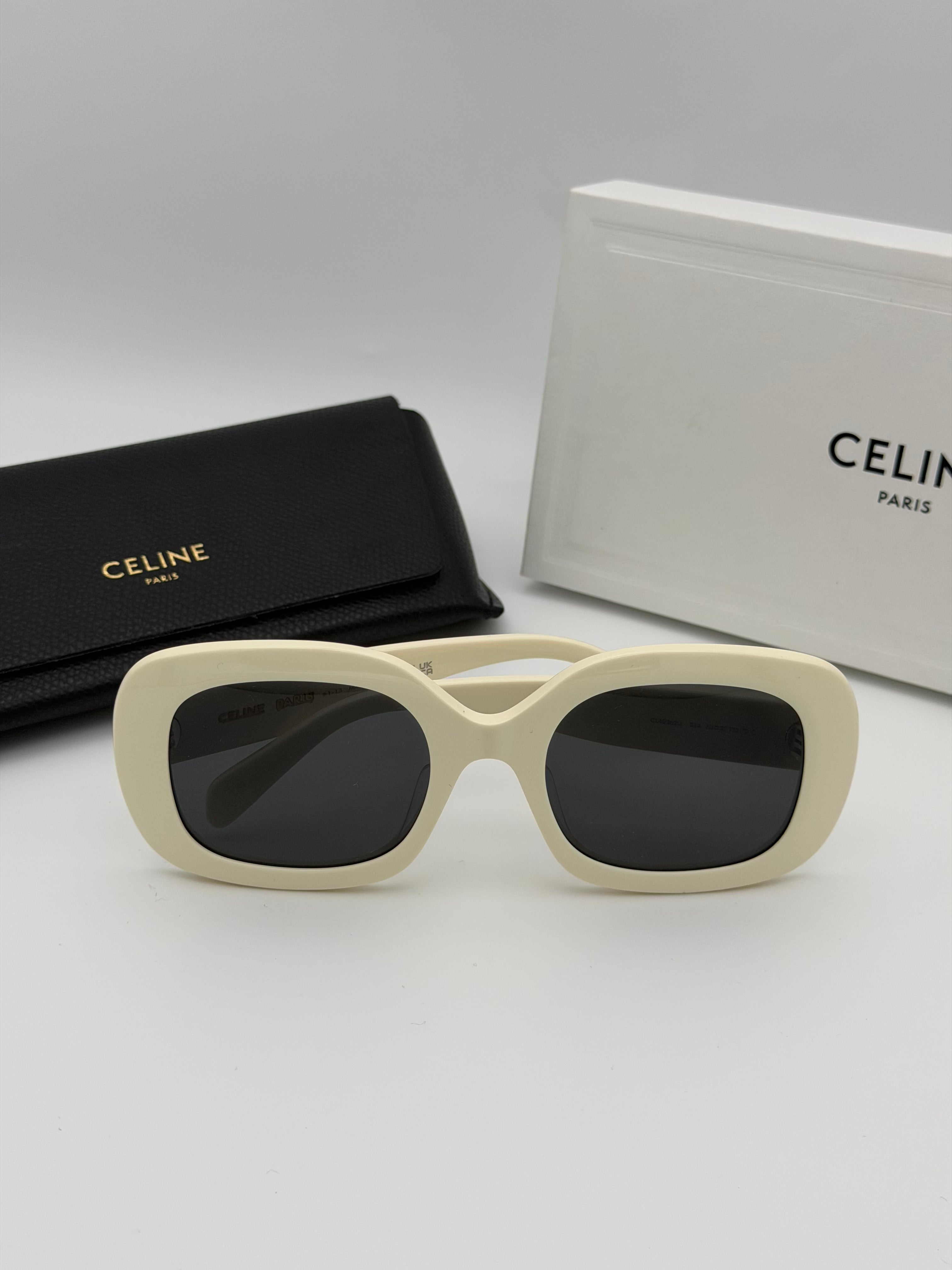 Celine Triomphe Sunglasses In White 100% authentic and preloved in excellent condition