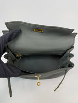 Hermès Kelly 25 In Vert Amande Togo Leather With GHW