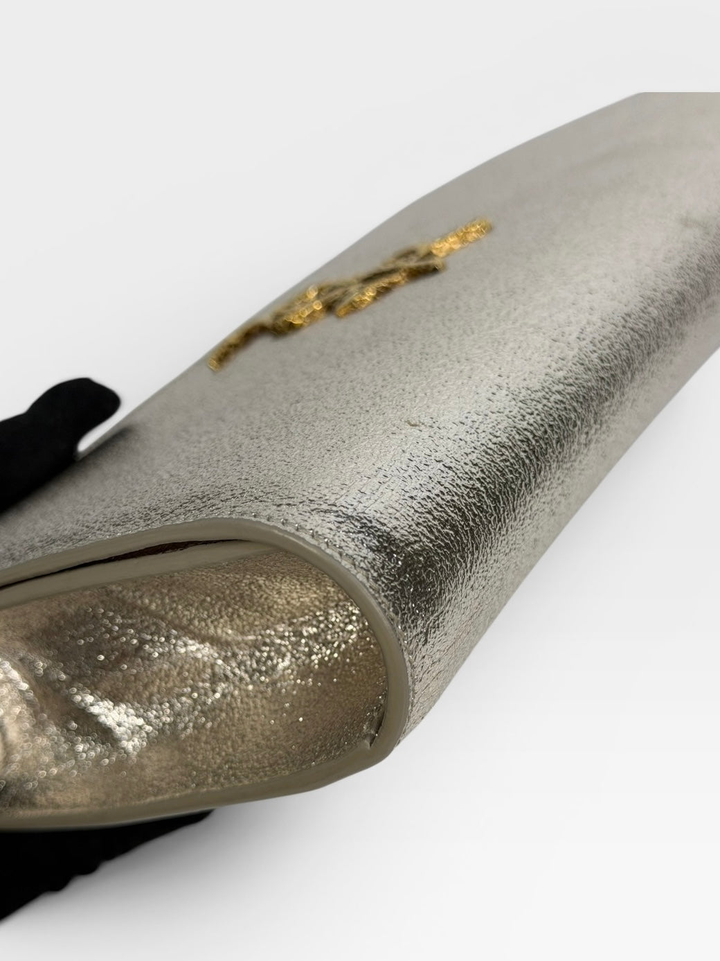 Saint Laurent Cassandre Clutch In Champagne Gold. Authentic and preloved in very good condition.