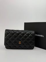 Chanel Wallet On Chain Black Caviar Leather With GHW