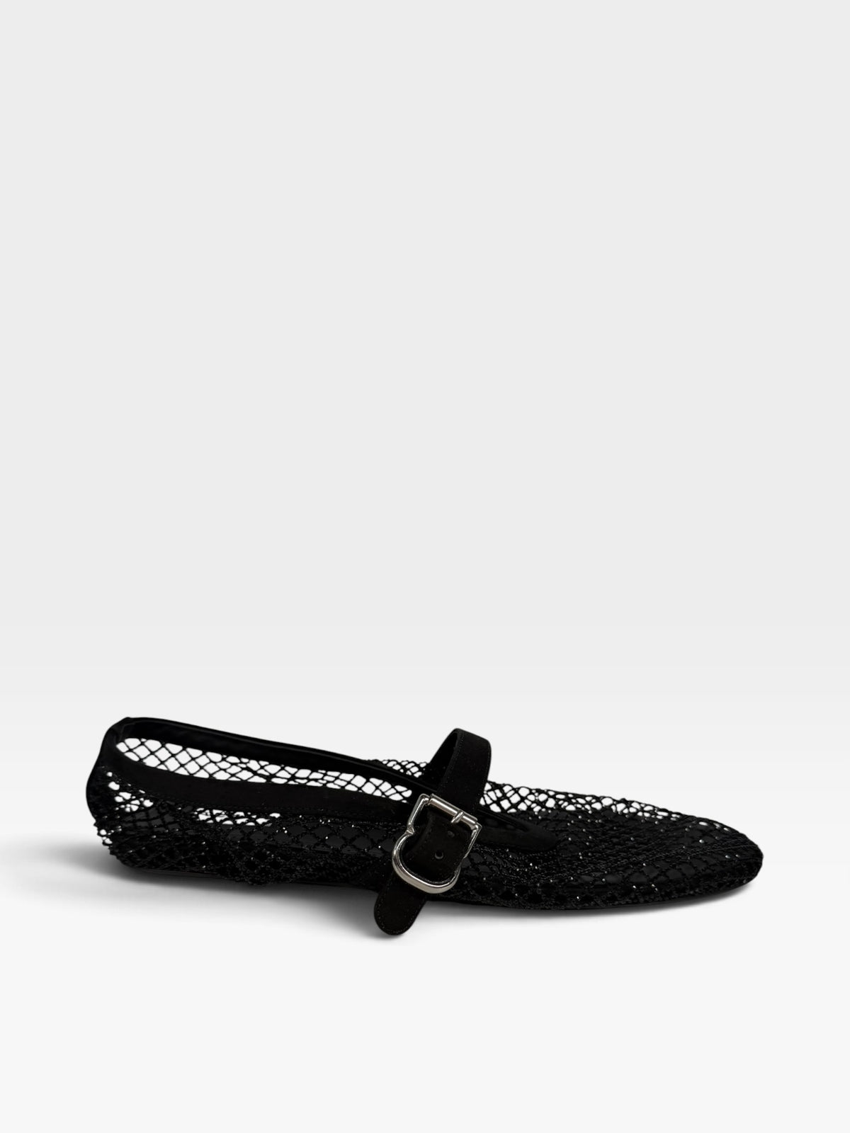 Aalia Flats In Black Mesh (Size 39.5 / UK 6.5) 100% authentic and preloved in excellent condition