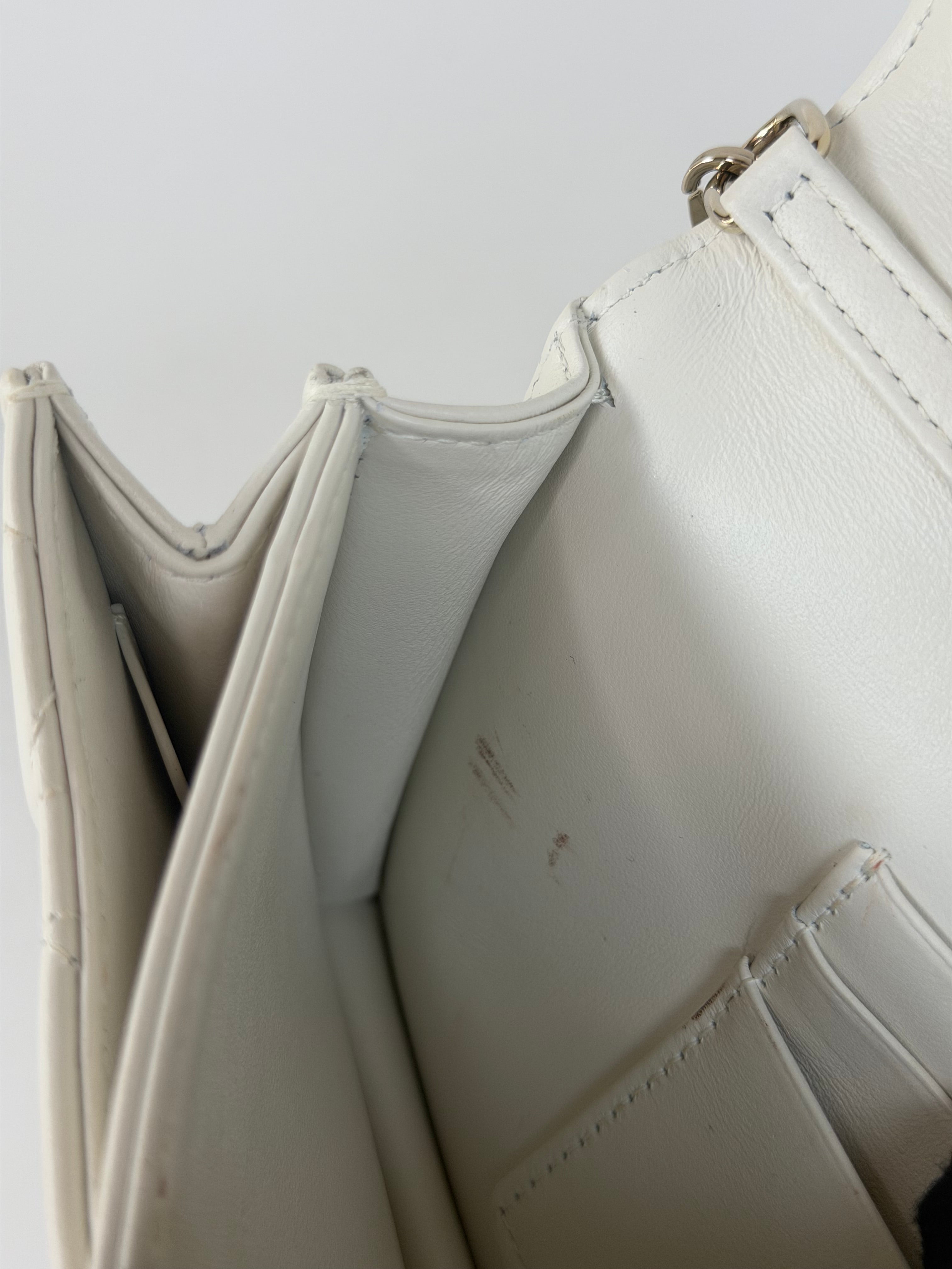 Christian Dior My Dior Top Handle In Latte Cannage Lambskin With Pale Gold Hardware 100% authentic and preloved in excellent condition