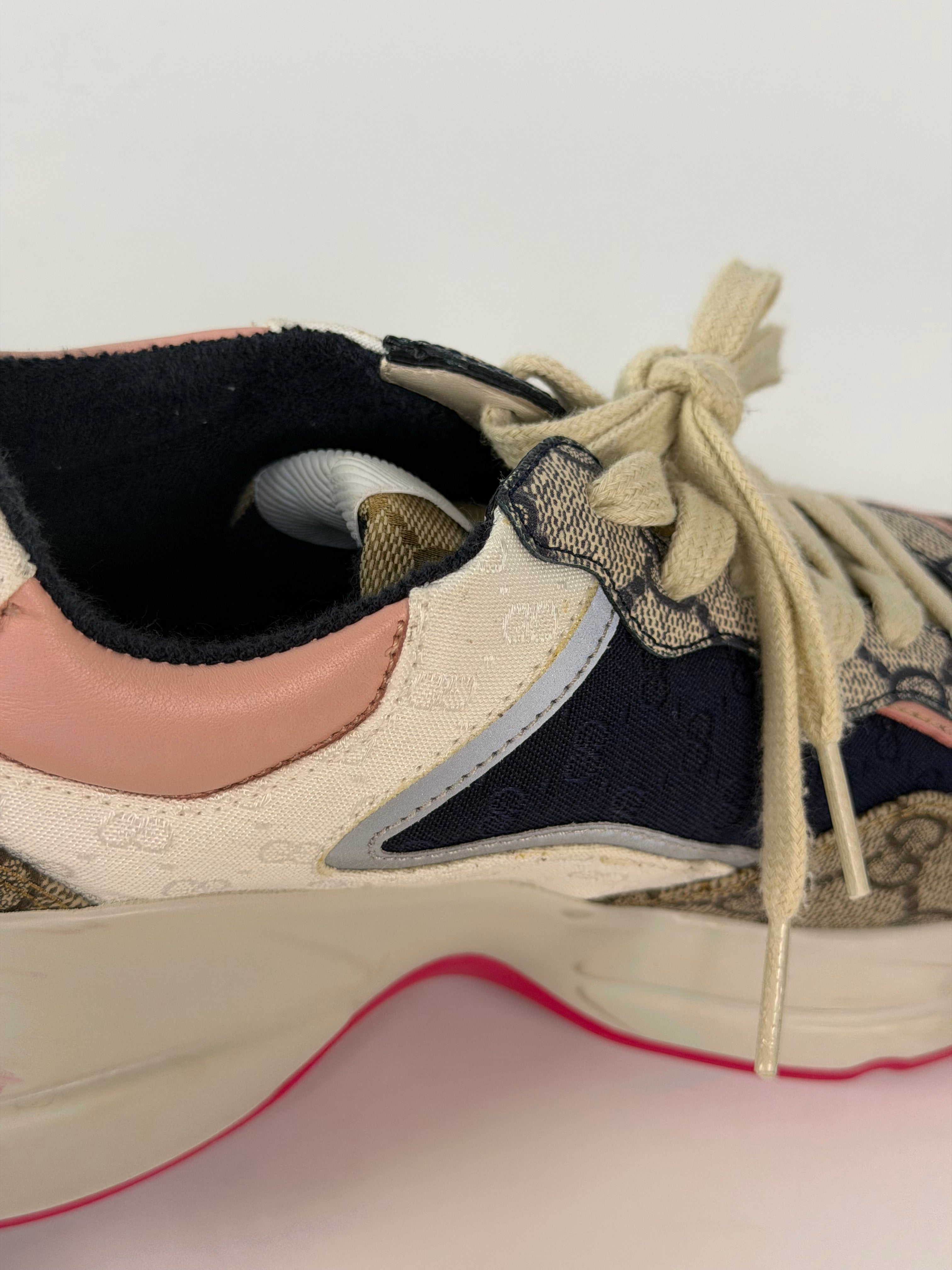 Gucci GG Multi Colour Trainers (Size 36/UK 3) 100% authentic and preloved in excellent condition