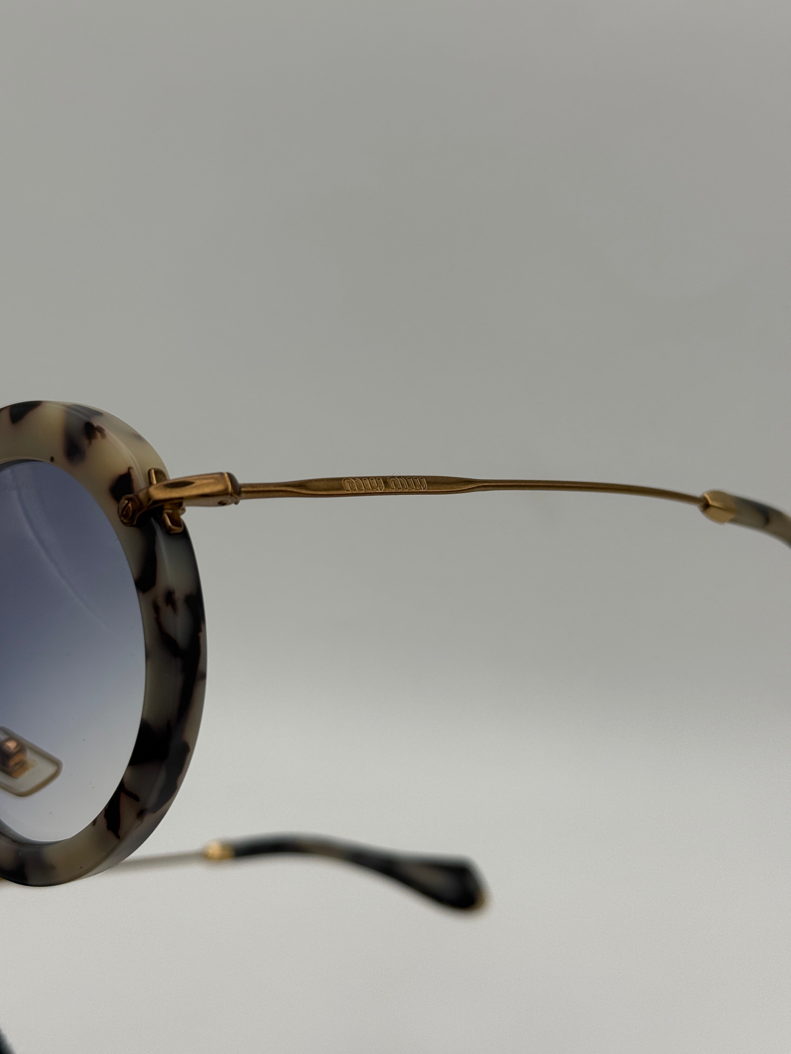MiuMiu Over Sized Round Sunglasses