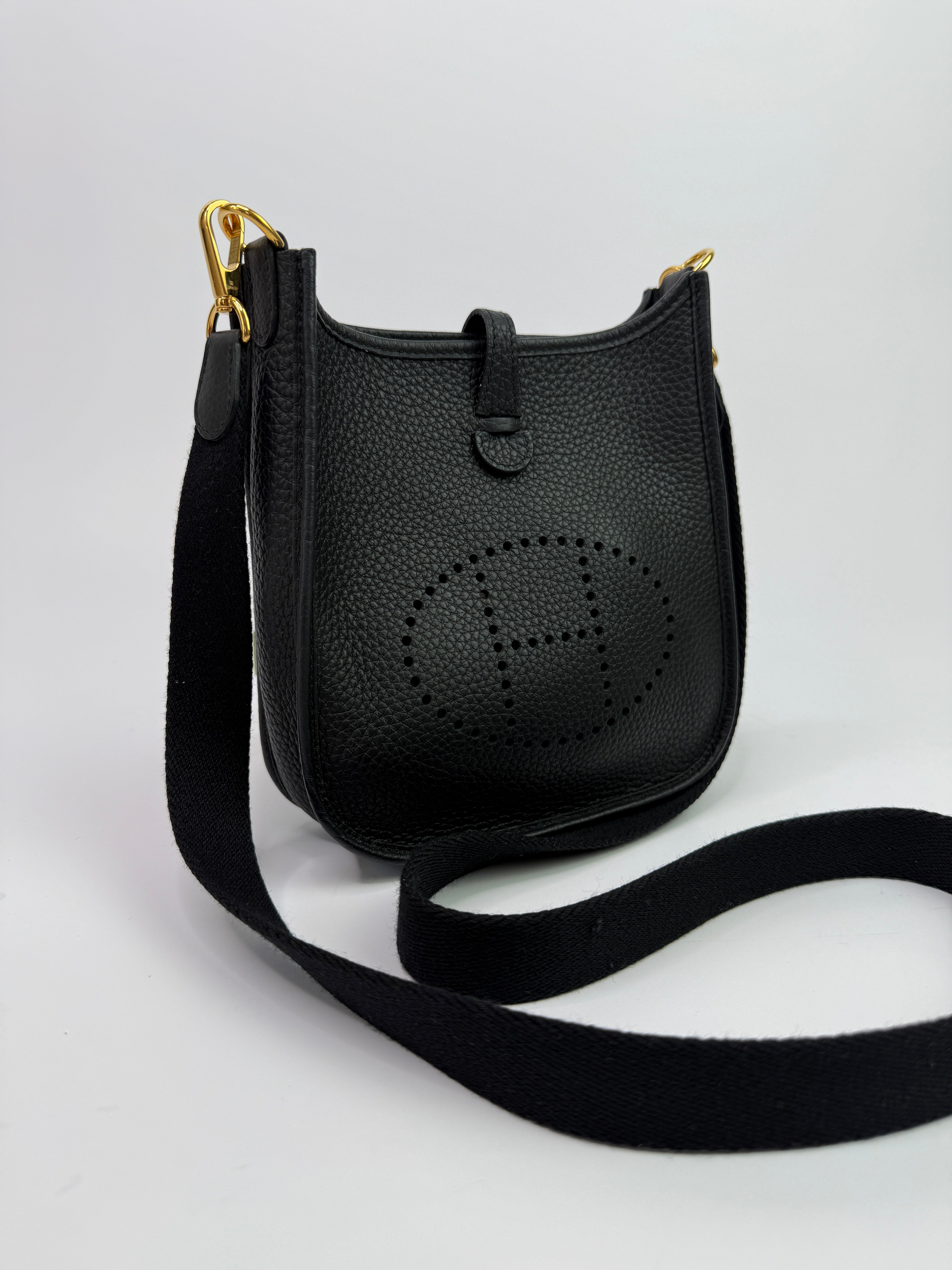 Hermès Evelyne TPM Black Clemence GHW