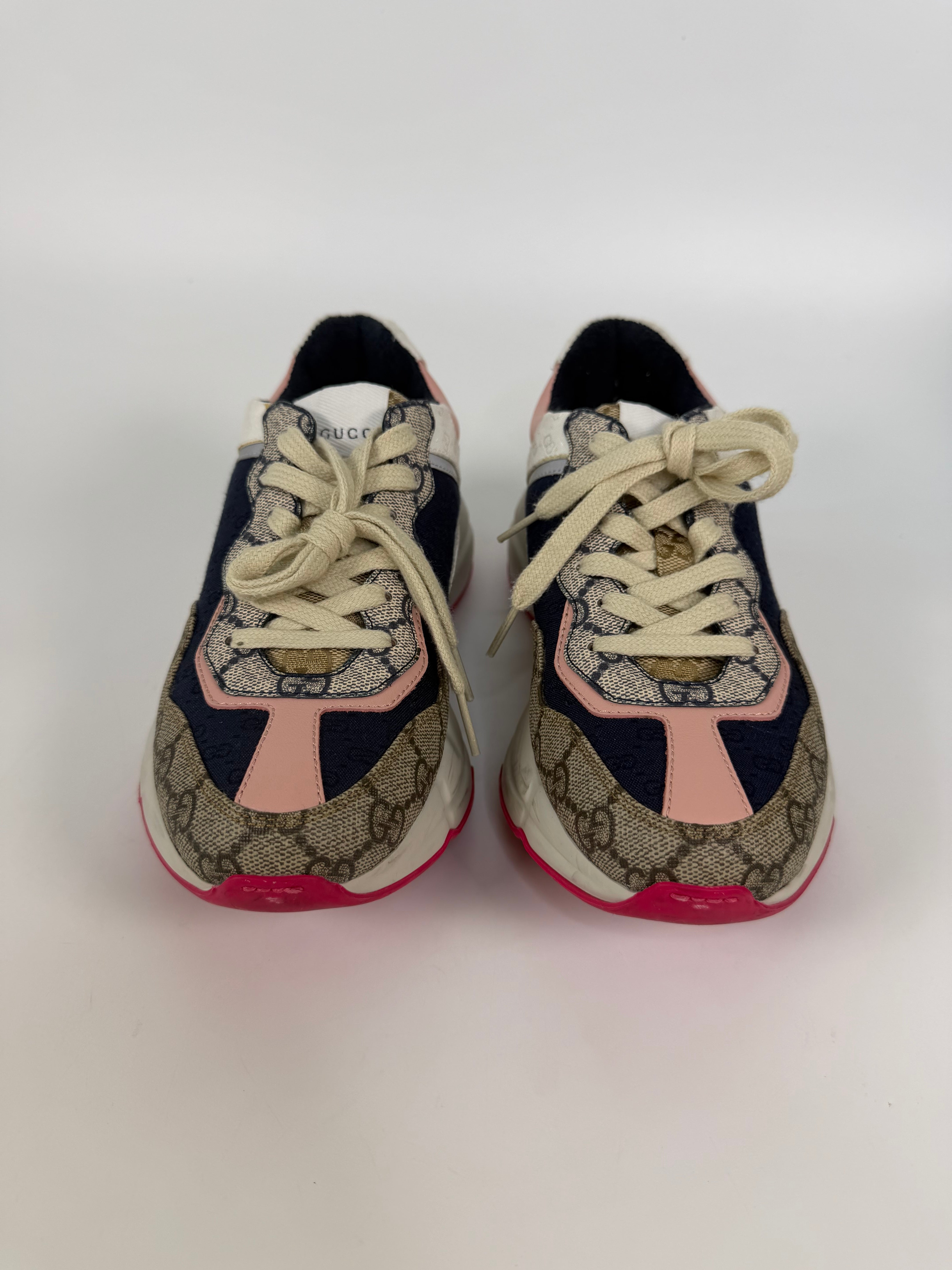 Gucci GG Multi Colour Trainers (Size 36/UK 3) 100% authentic and preloved in excellent condition