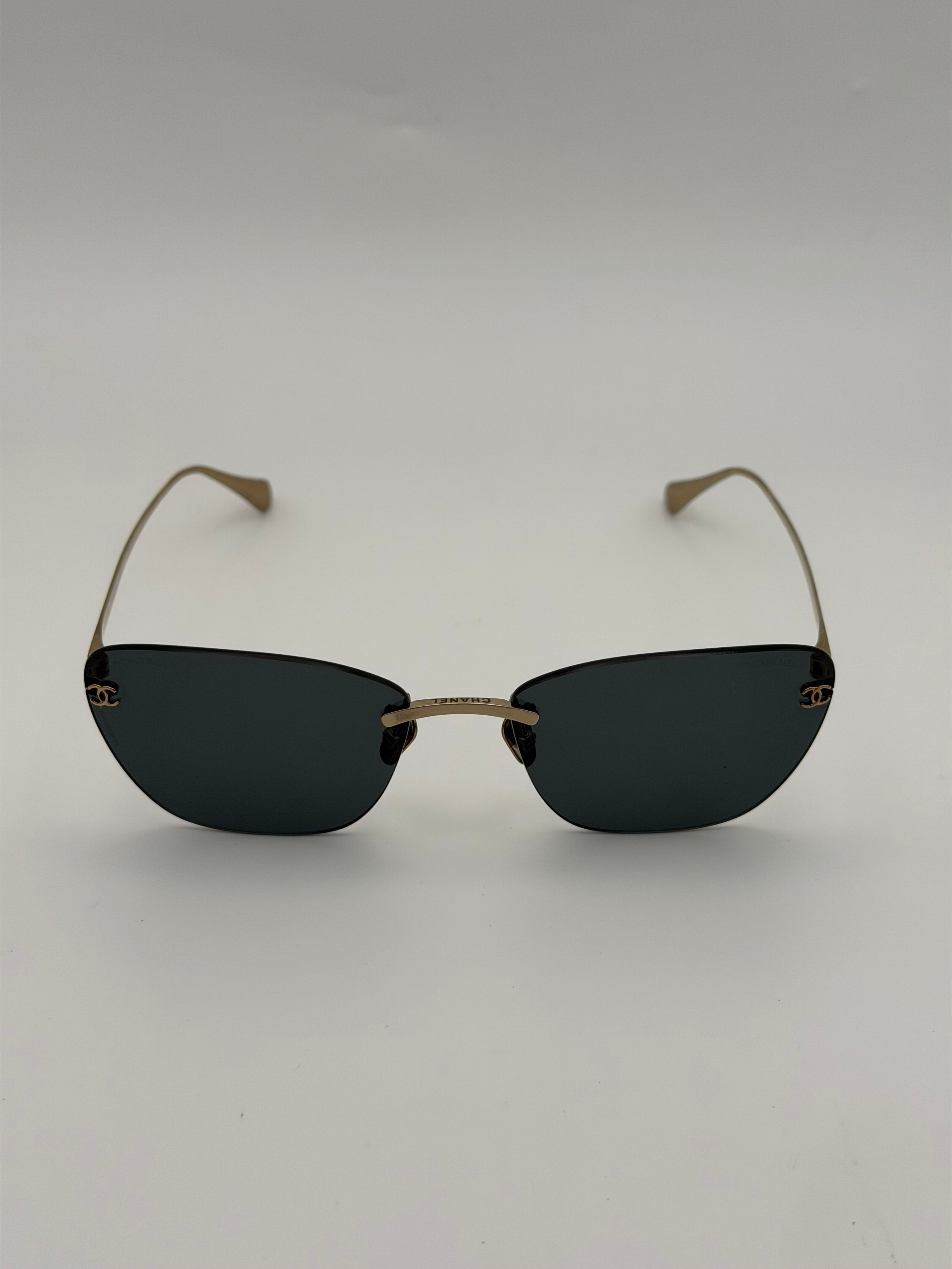 Chanel Sunglasses grey gradient. Authentic and preloved in excellent condition