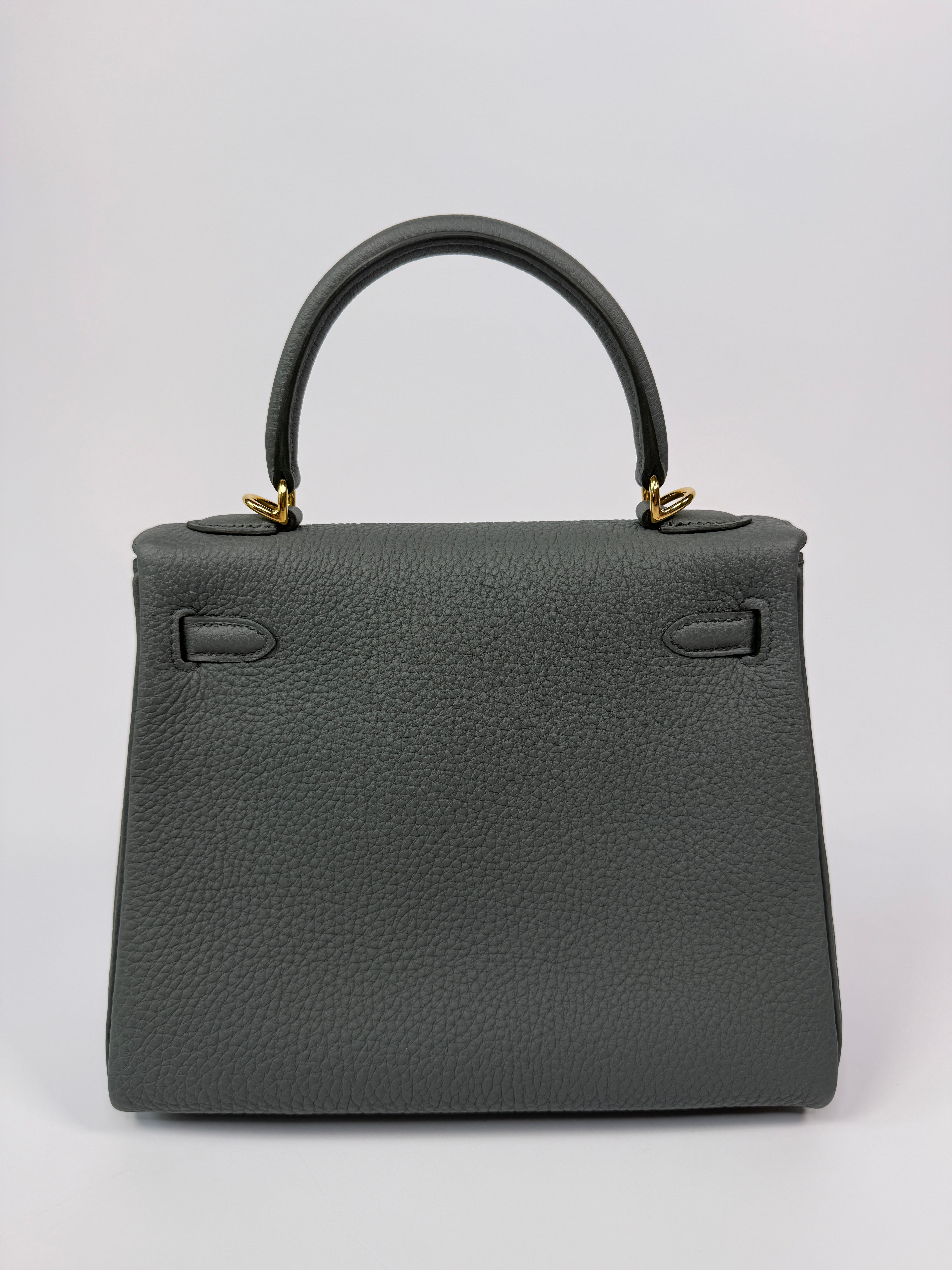 Authentic Pre Loved Hermès Kelly 25 In Vert Amande Togo Leather With Gold Hardware New & Unused