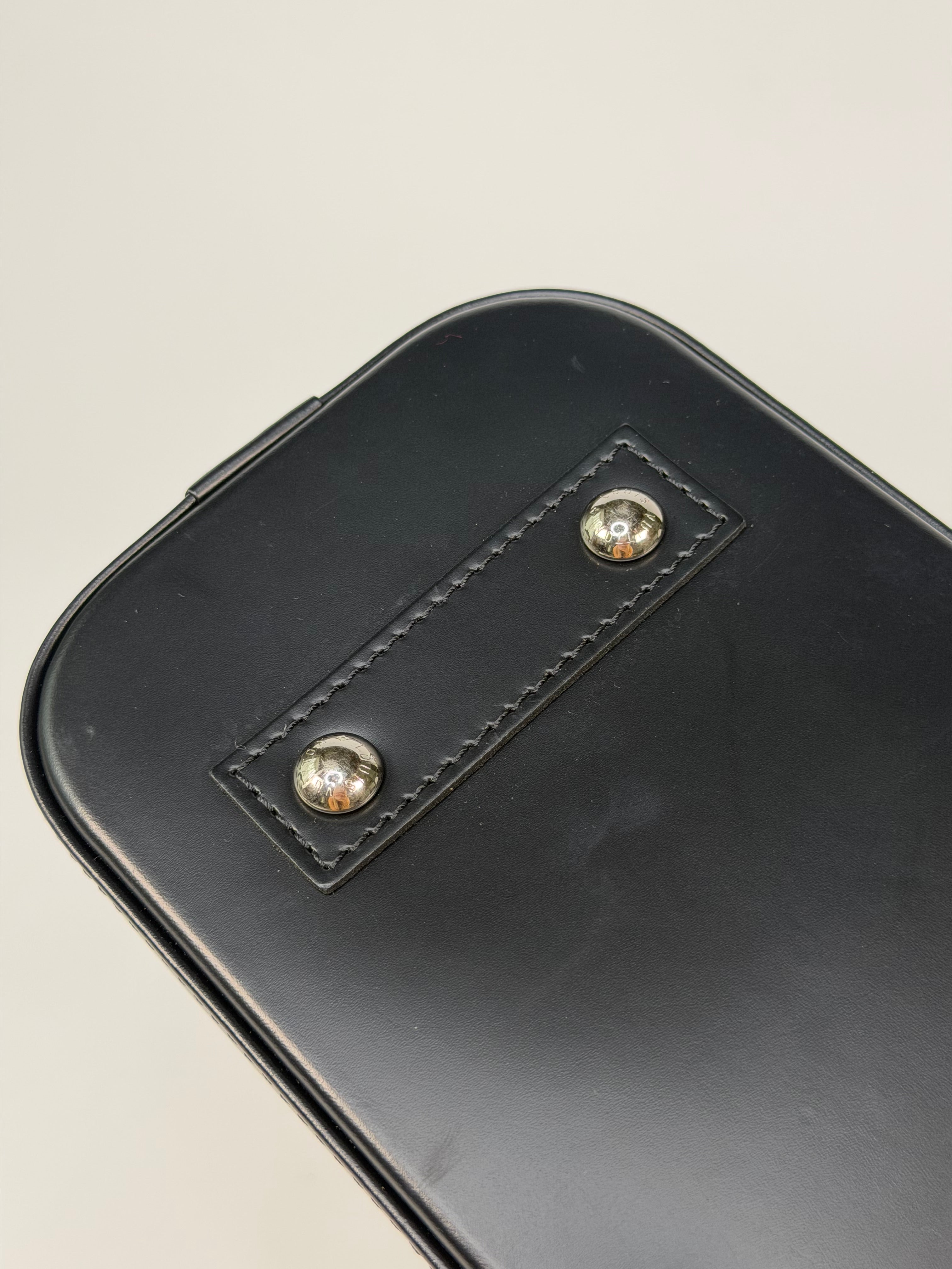 Louis Vuitton Alma BB In Black Epi Cowhide Leather Silver Hardware