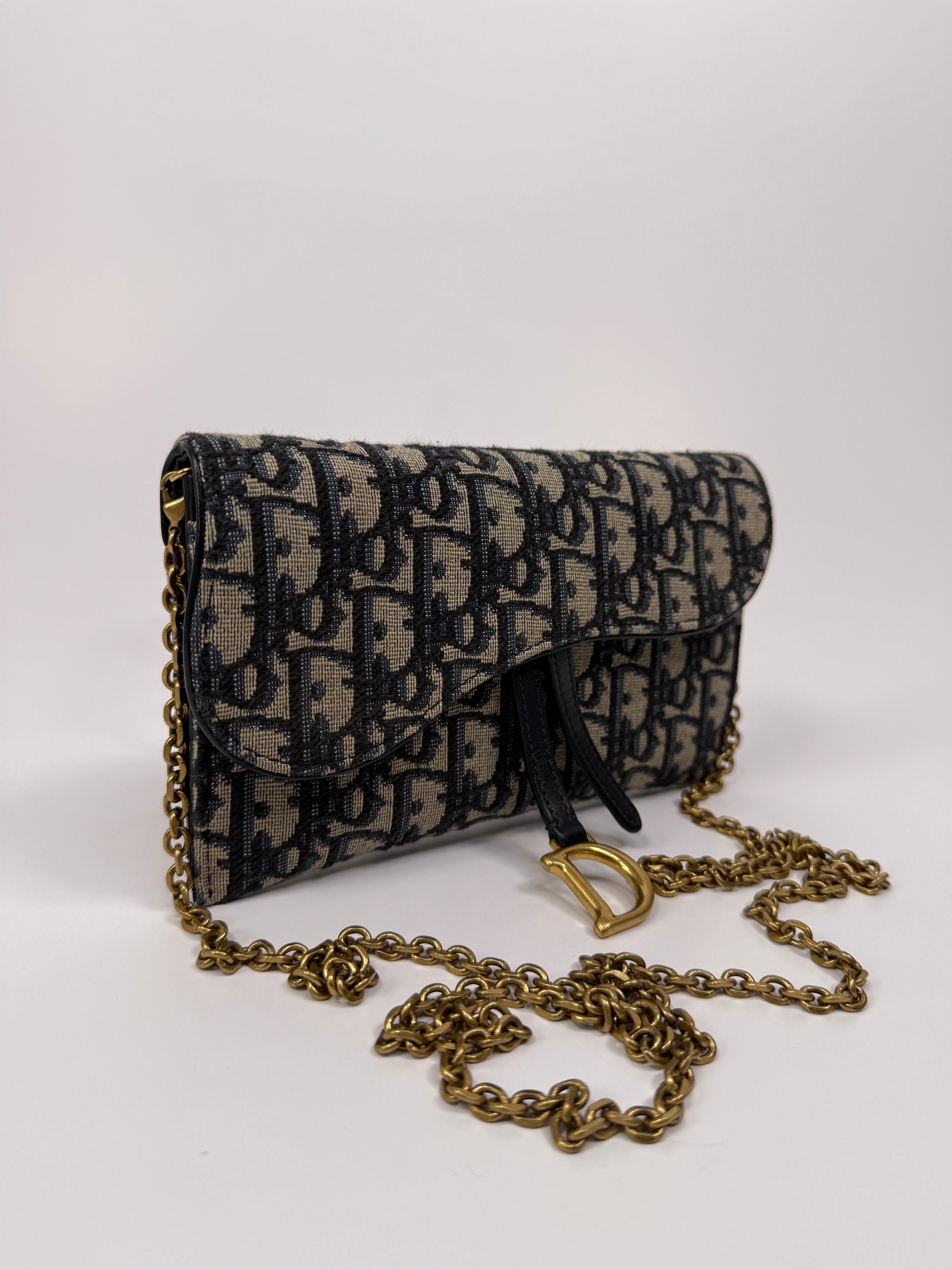 Christian Dior Medium Oblique Saddle Pouch